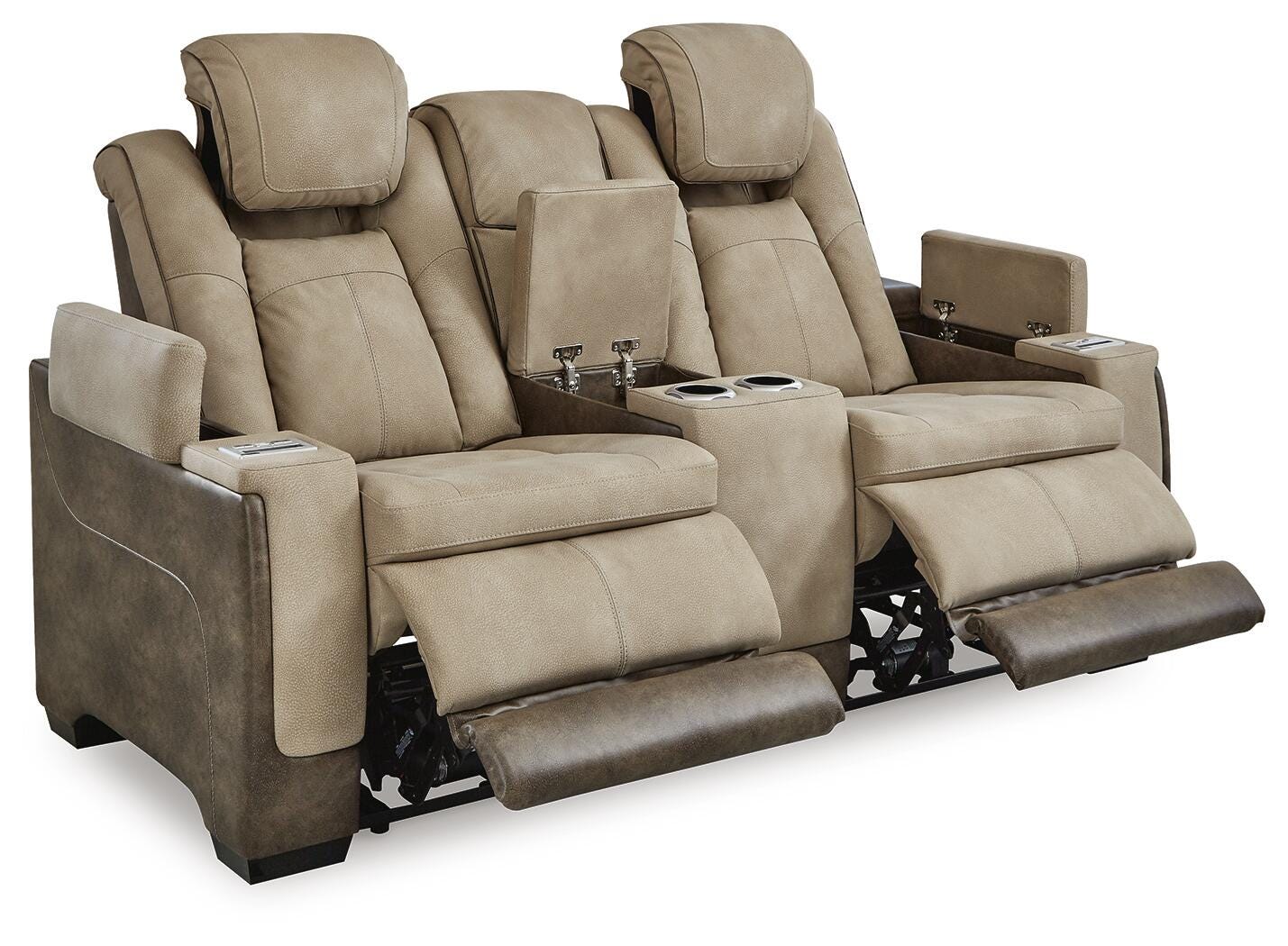 Next-Gen DuraPella Power Reclining Loveseat with Console - Luxury Home Furniture (MI)