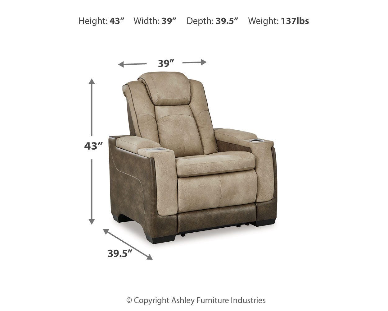 Next-Gen DuraPella Power Recliner - Luxury Home Furniture (MI)