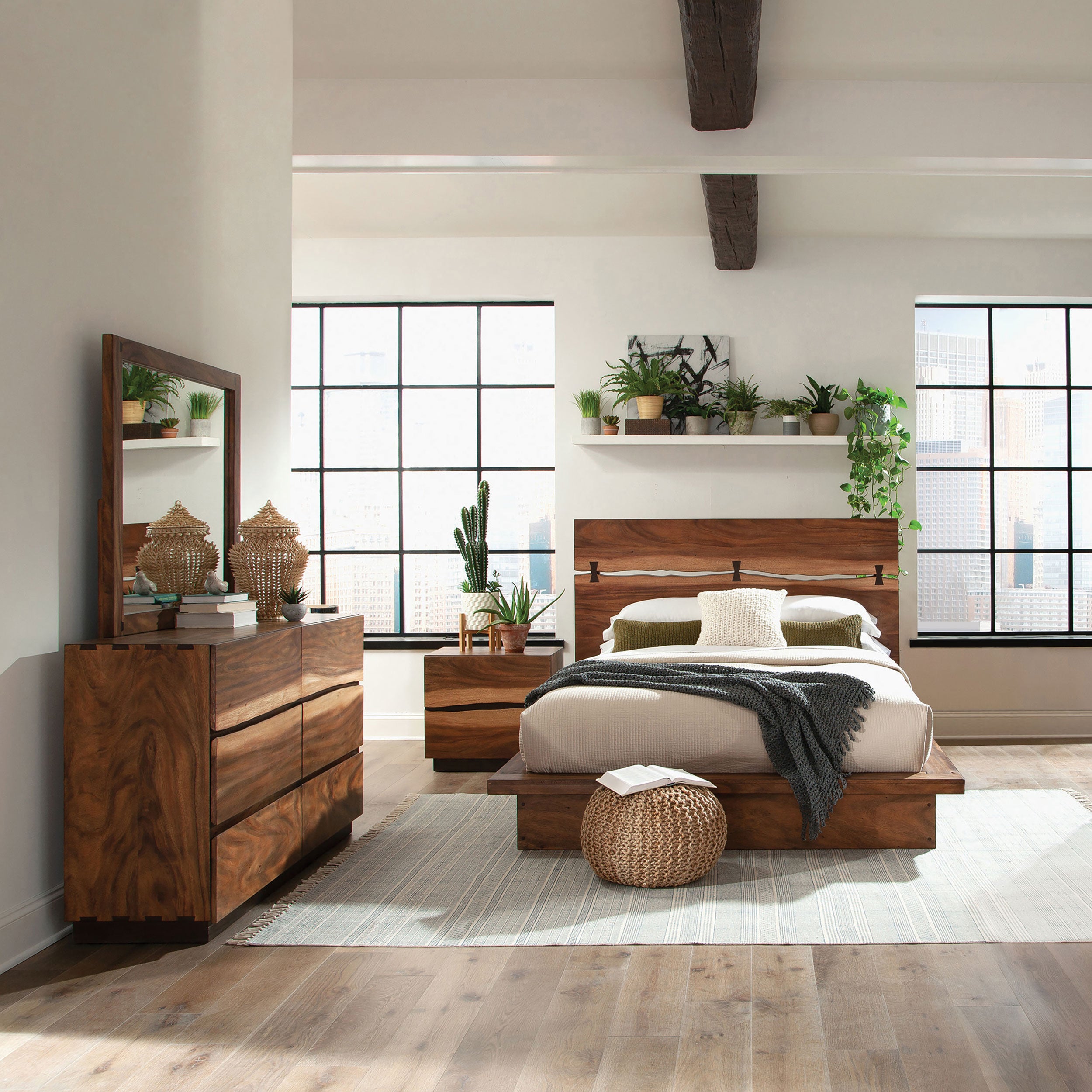 Winslow Bedroom Set Smokey Walnut - Luxury Home Furniture (MI)