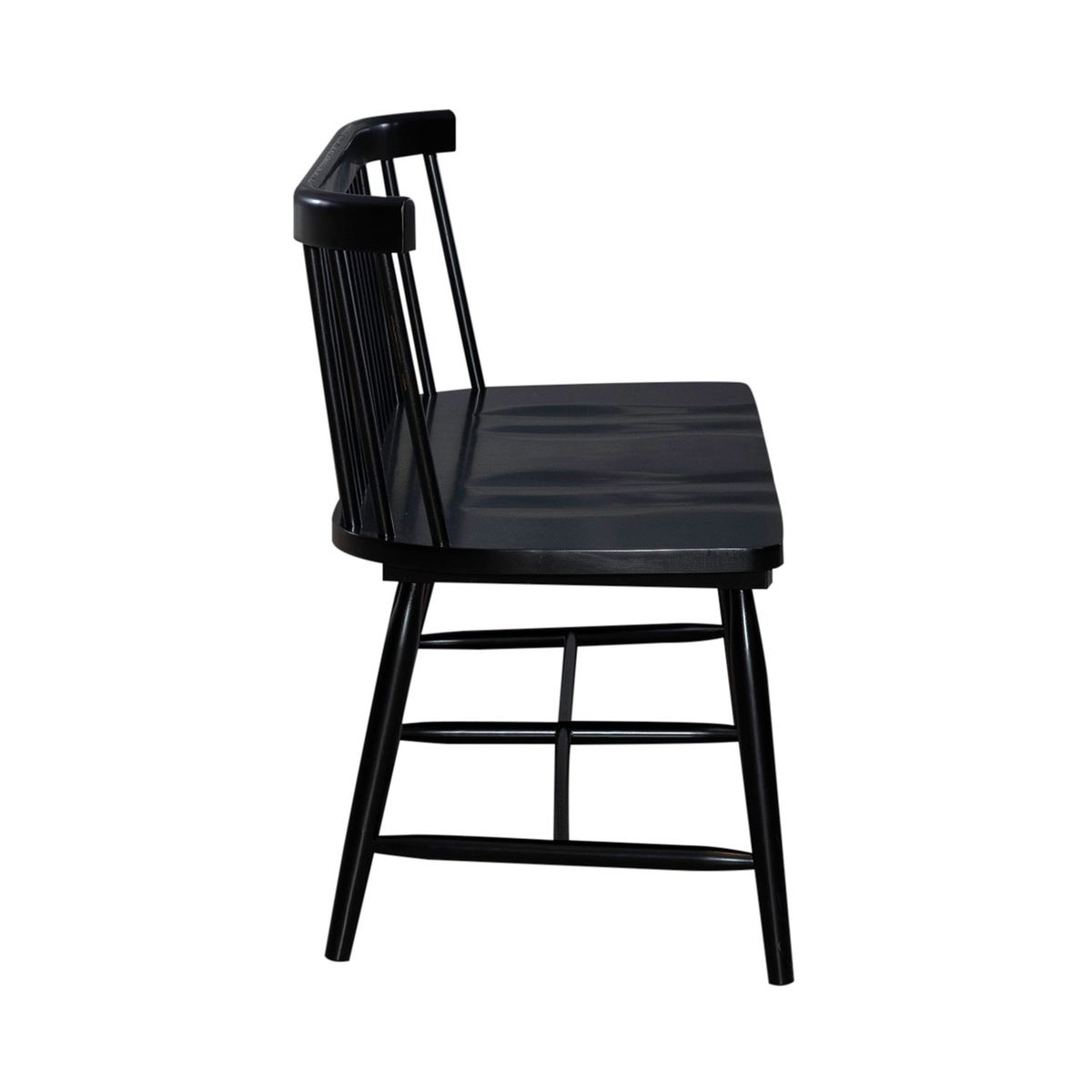Liberty Furniture Capeside Cottage Spindle Back Dining Bench in Royal Black - Luxury Home Furniture (MI)