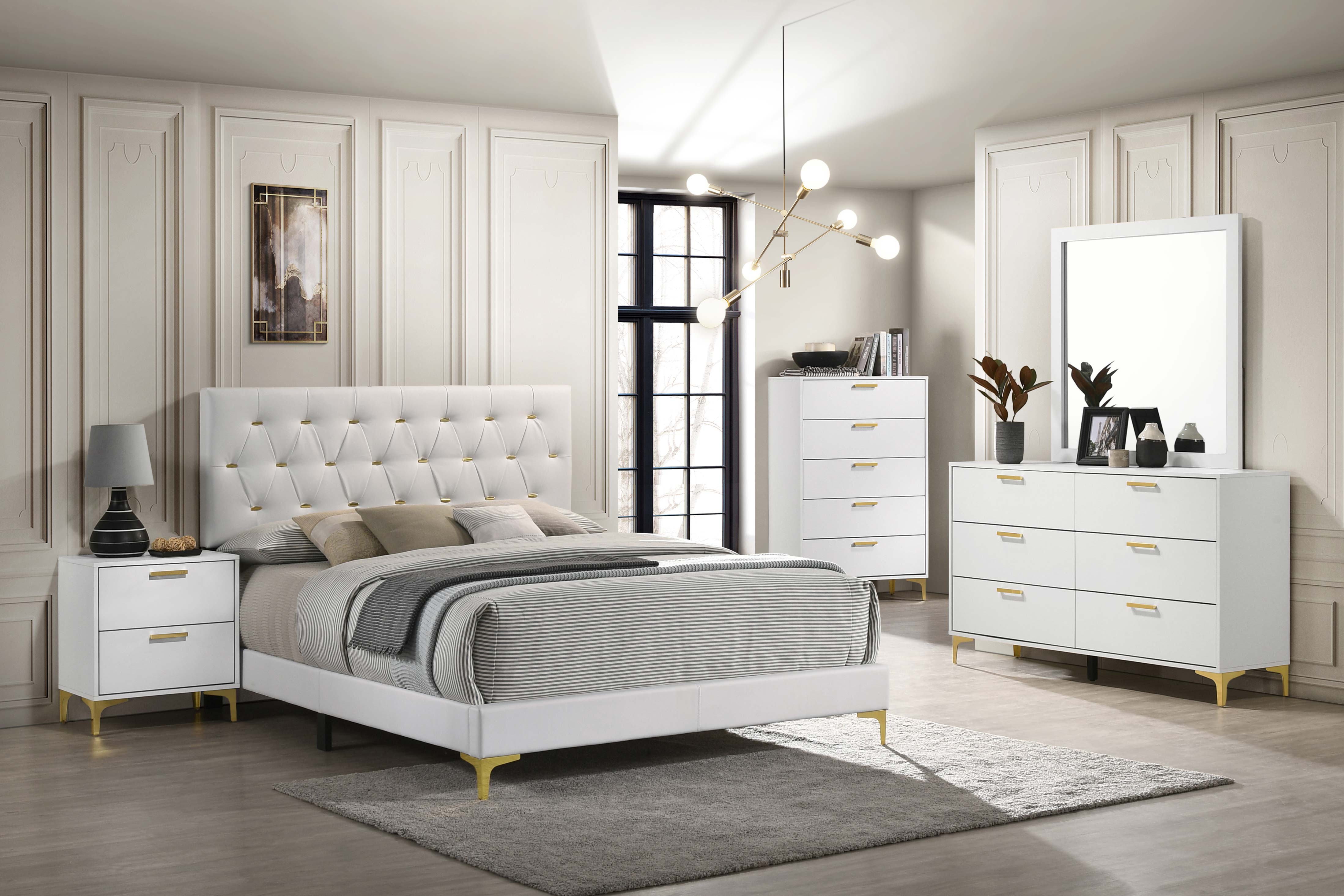 Kendall Upholstered Panel Bed - Luxury Home Furniture (MI)