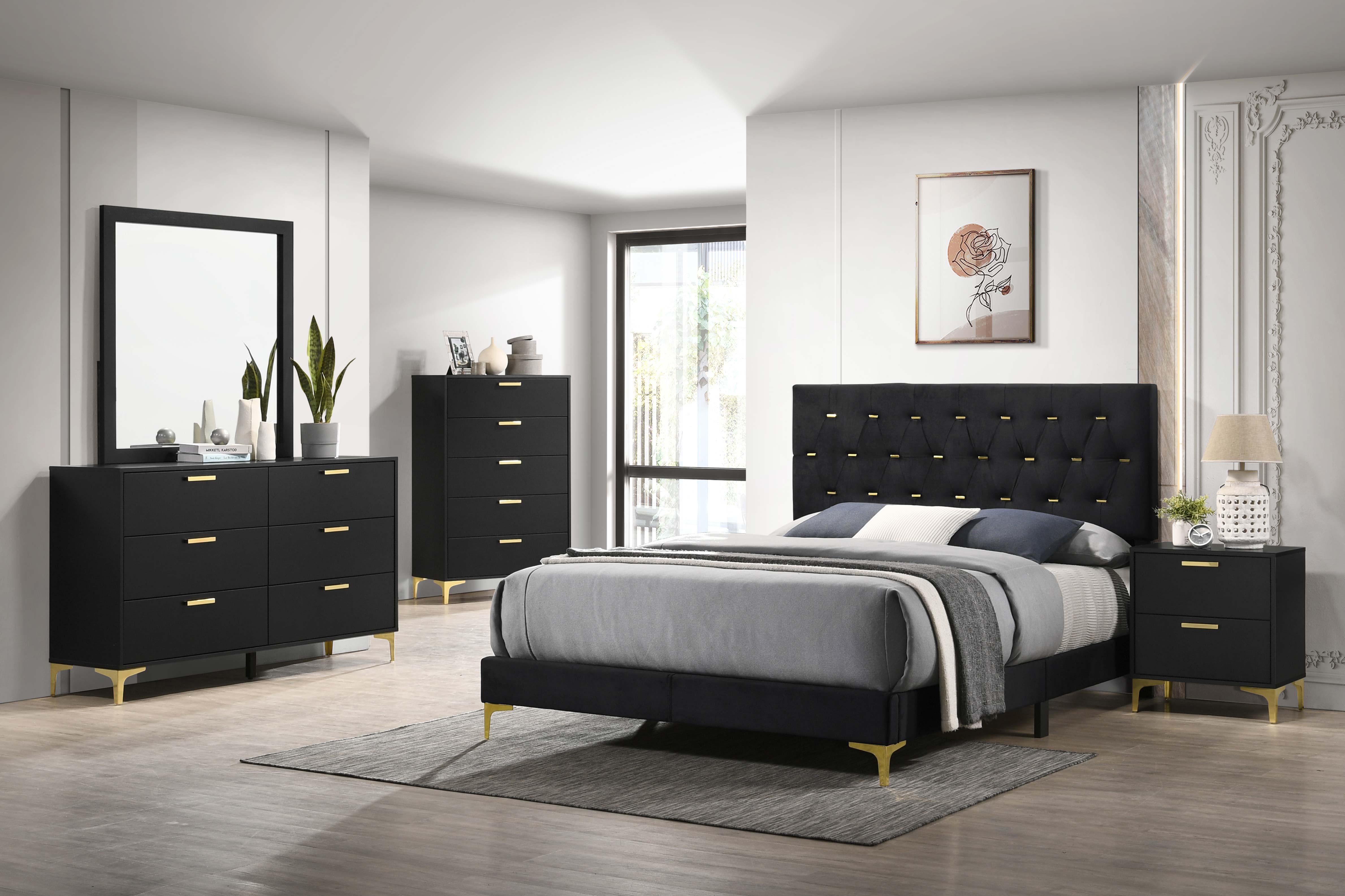Kendall Upholstered Panel Bed - Luxury Home Furniture (MI)