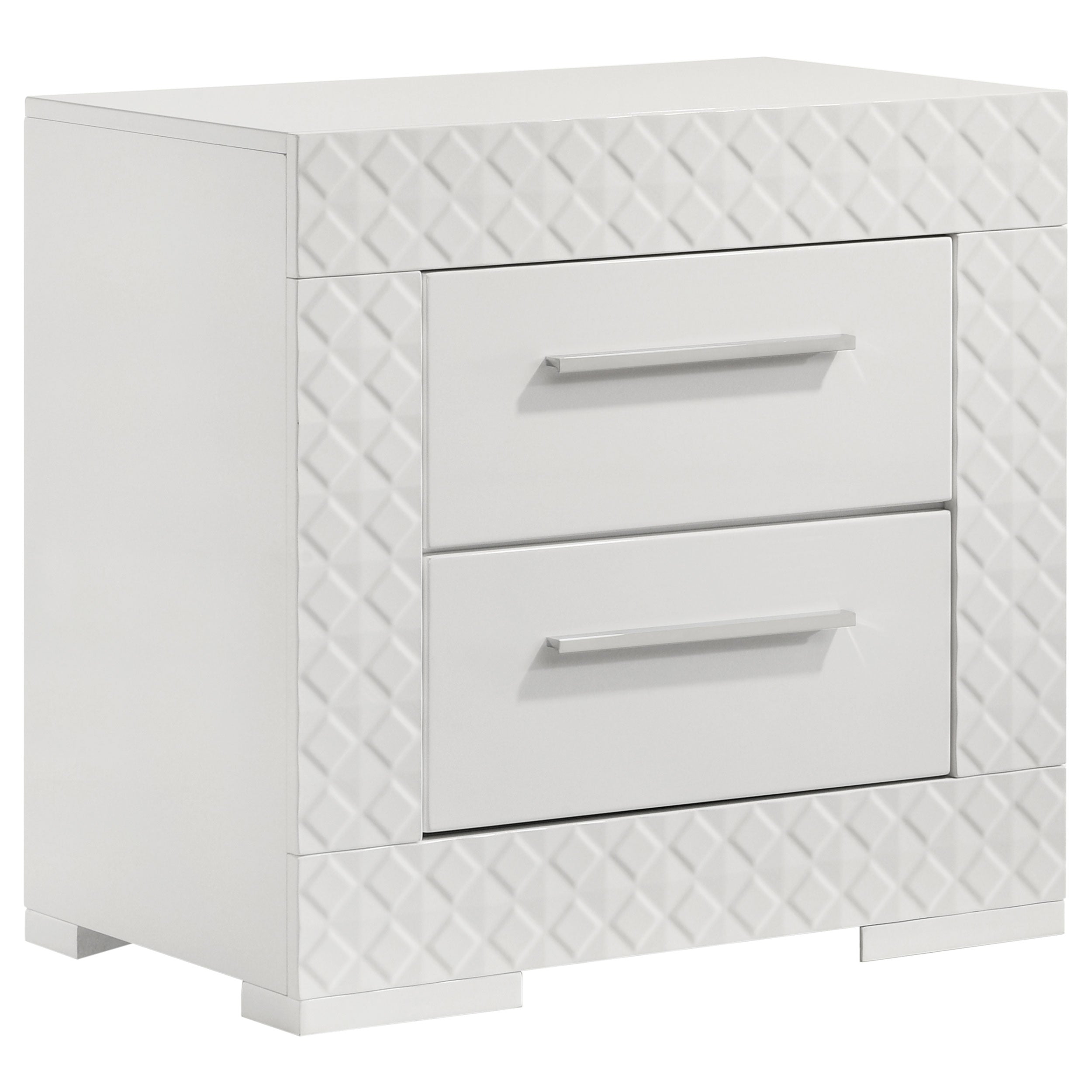 Ives 4 & 5 Piece Bedroom Set E.king & Queen White & Grey