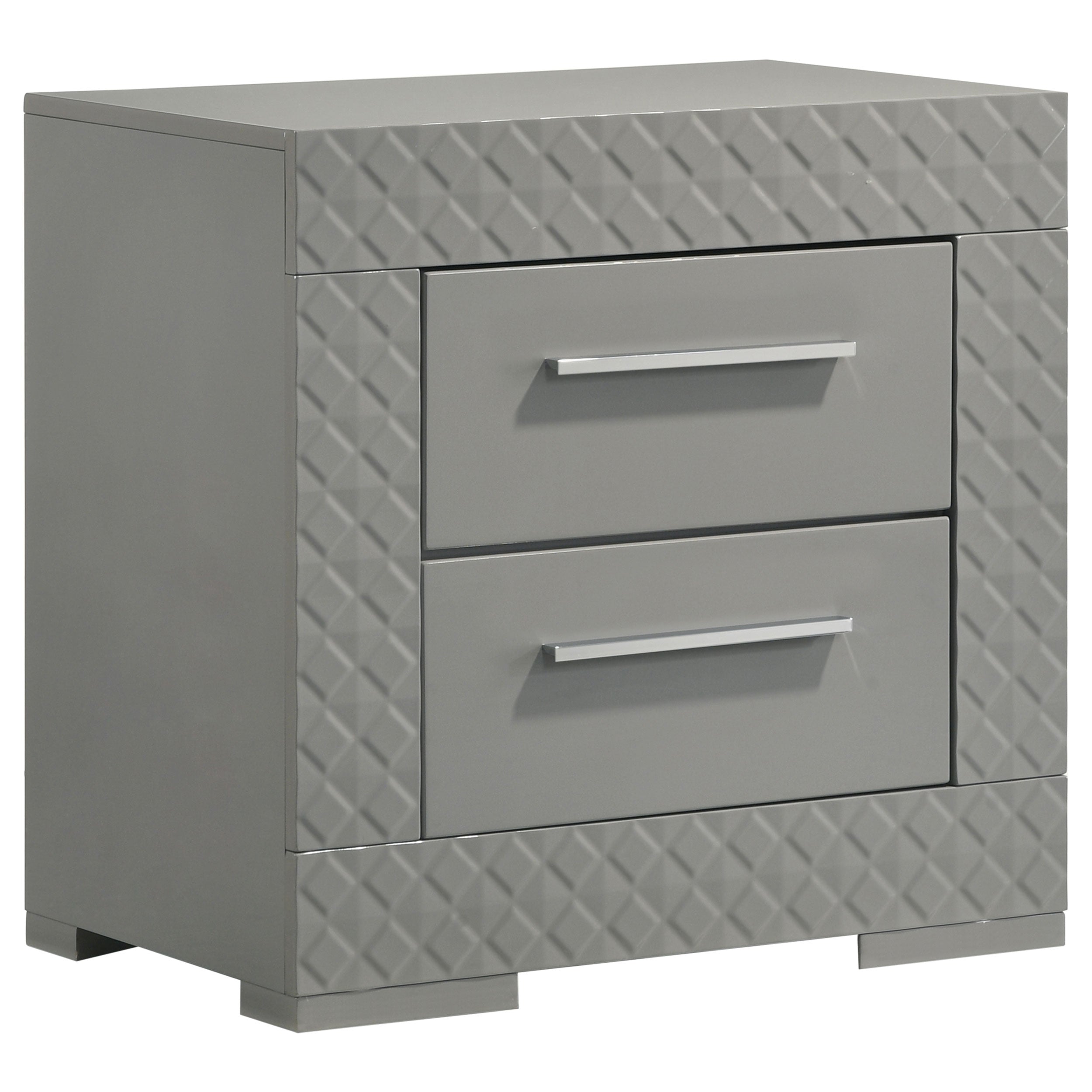 Ives 4 & 5 Piece Bedroom Set E.king & Queen White & Grey