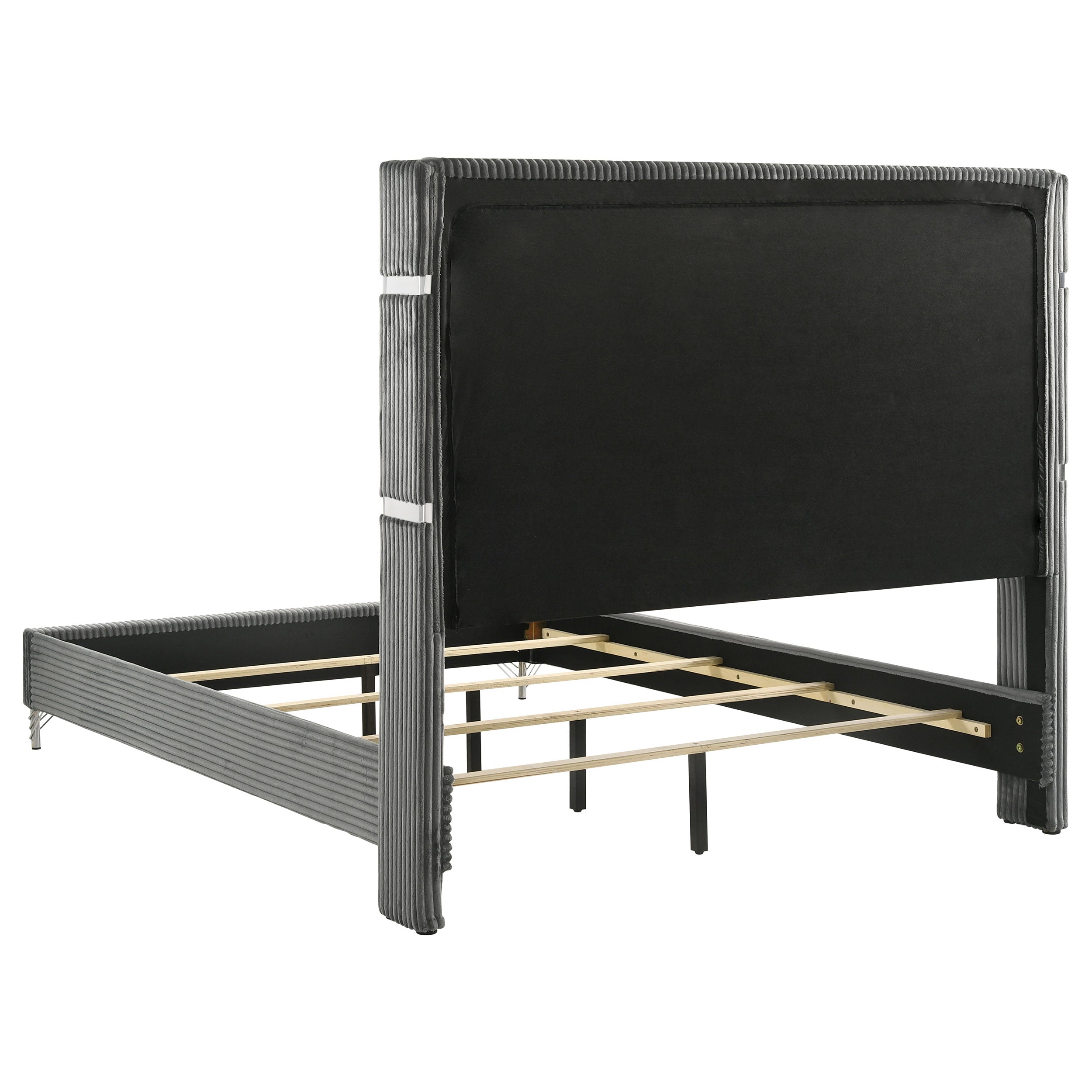 Lucia Eastern King & Queen Bed Beige & Grey - Luxury Home Furniture (MI)