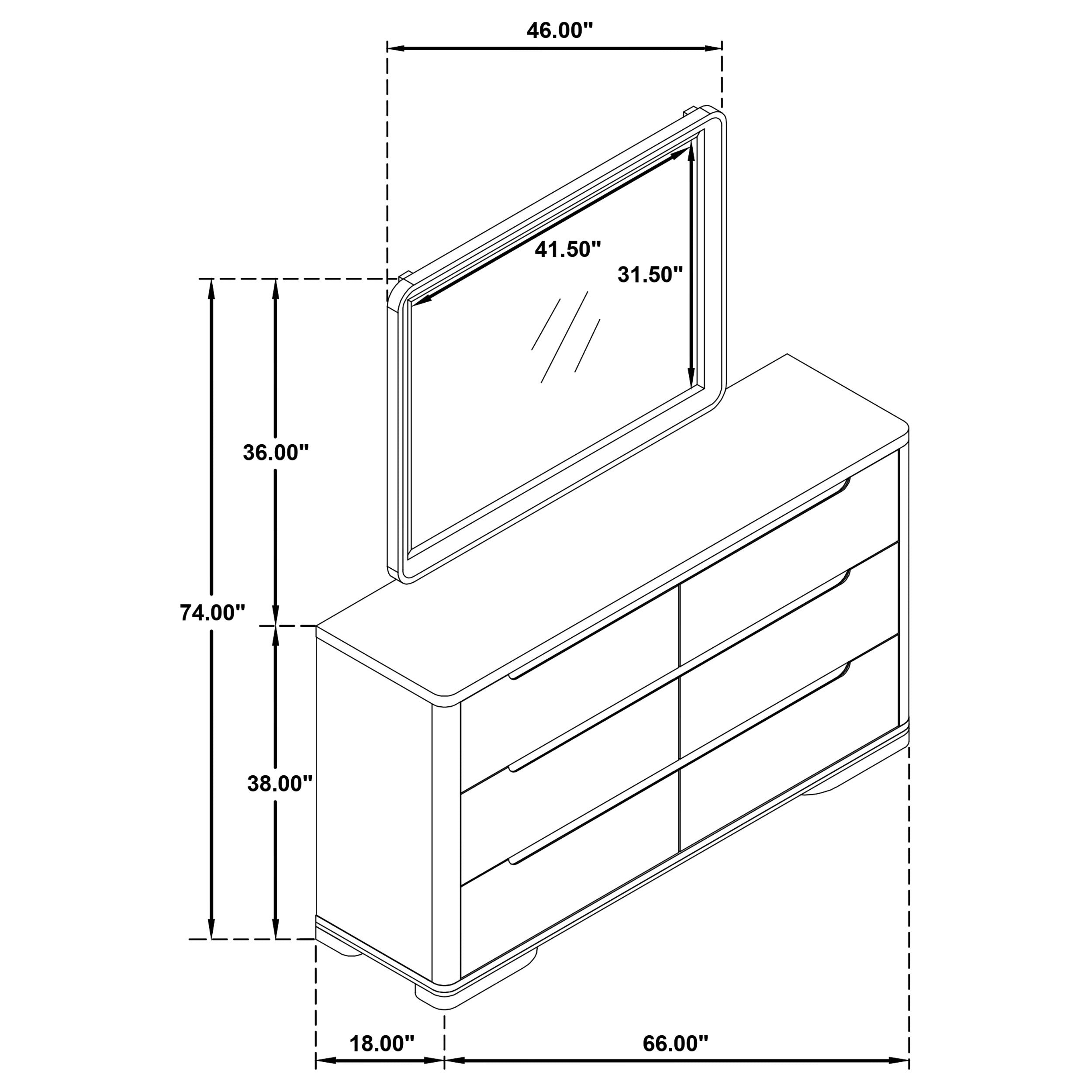 Ladera Dresser with Mirror