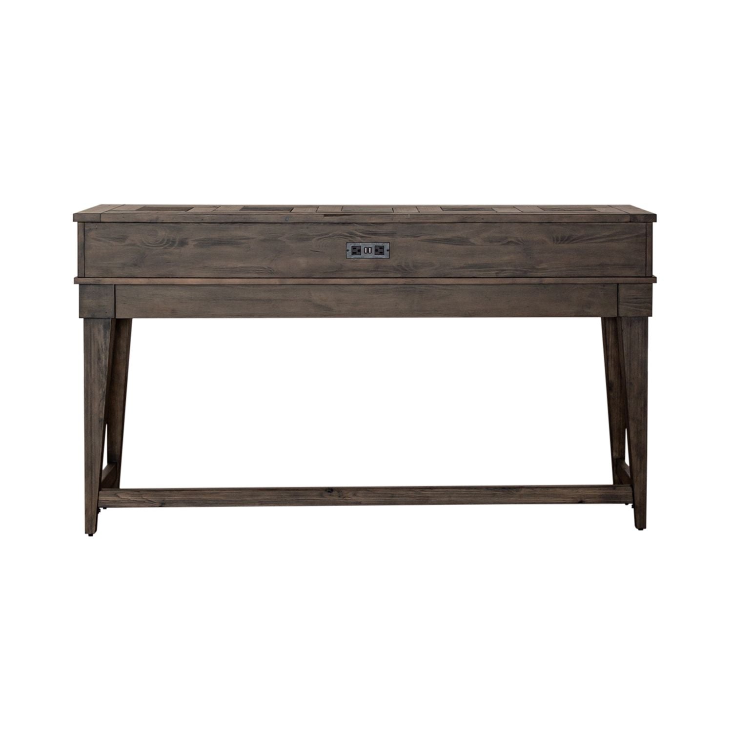 Arrowcreek Console Bar Table in Weathered Stone - Luxury Home Furniture (MI)