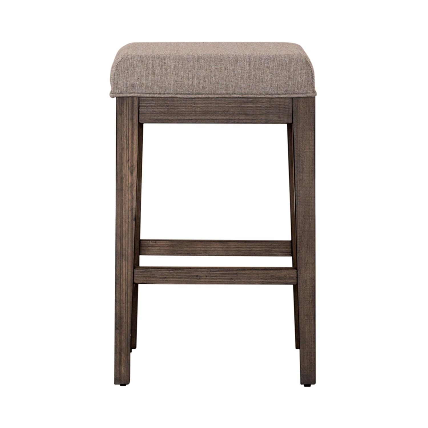 Arrowcreek Upholstered Console Stool in Weathered Stone - Luxury Home Furniture (MI)