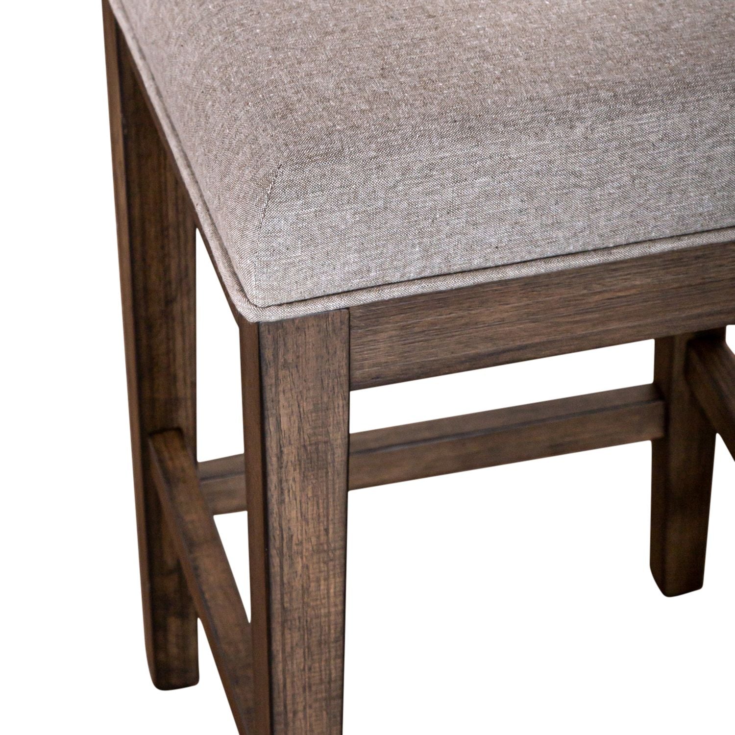 Arrowcreek Upholstered Console Stool in Weathered Stone - Luxury Home Furniture (MI)