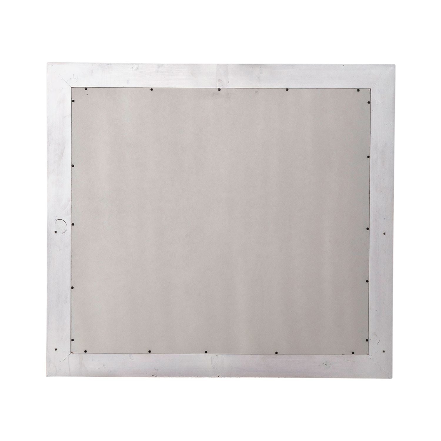 River Place Mirror in Riverstone White and Tobacco