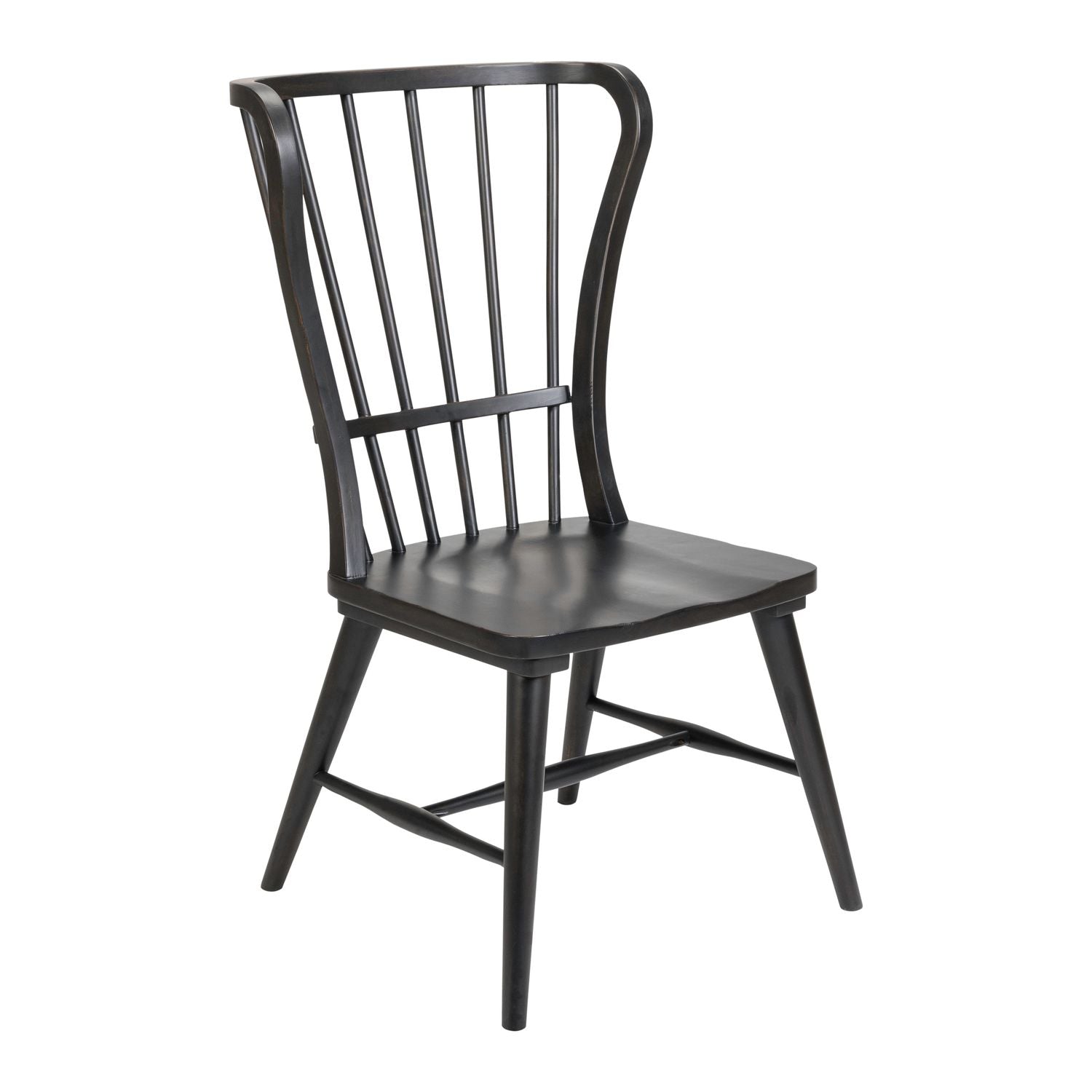 River Place Windsor Back Side Chair - Black (RTA) image