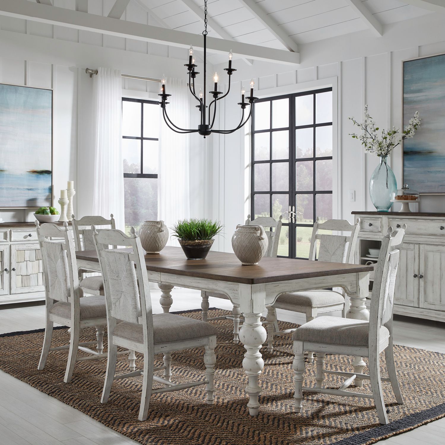 River Place 7 Piece Rectangular Table Set image