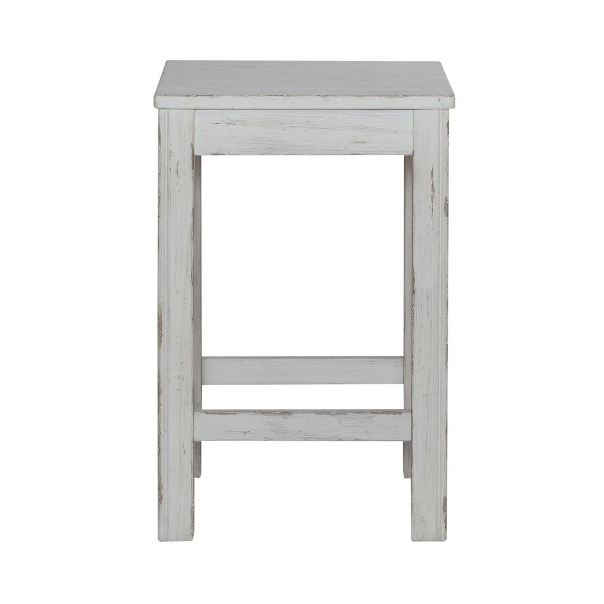 Liberty Furniture River Place Console Stool in Riverstone White & Tobacco - Luxury Home Furniture (MI)
