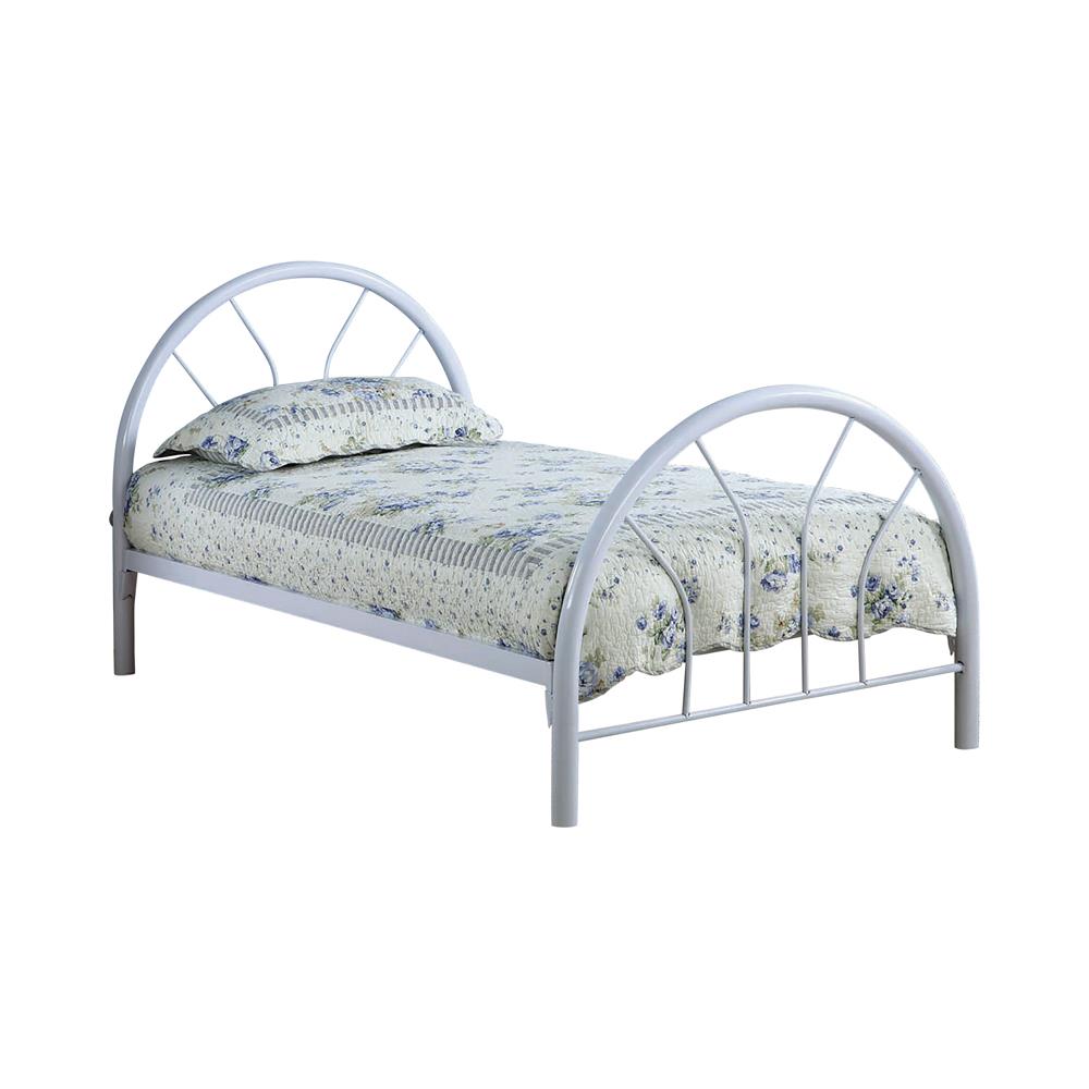 Marjorie Twin Platform Bed Black, Blue, & White - Luxury Home Furniture (MI)