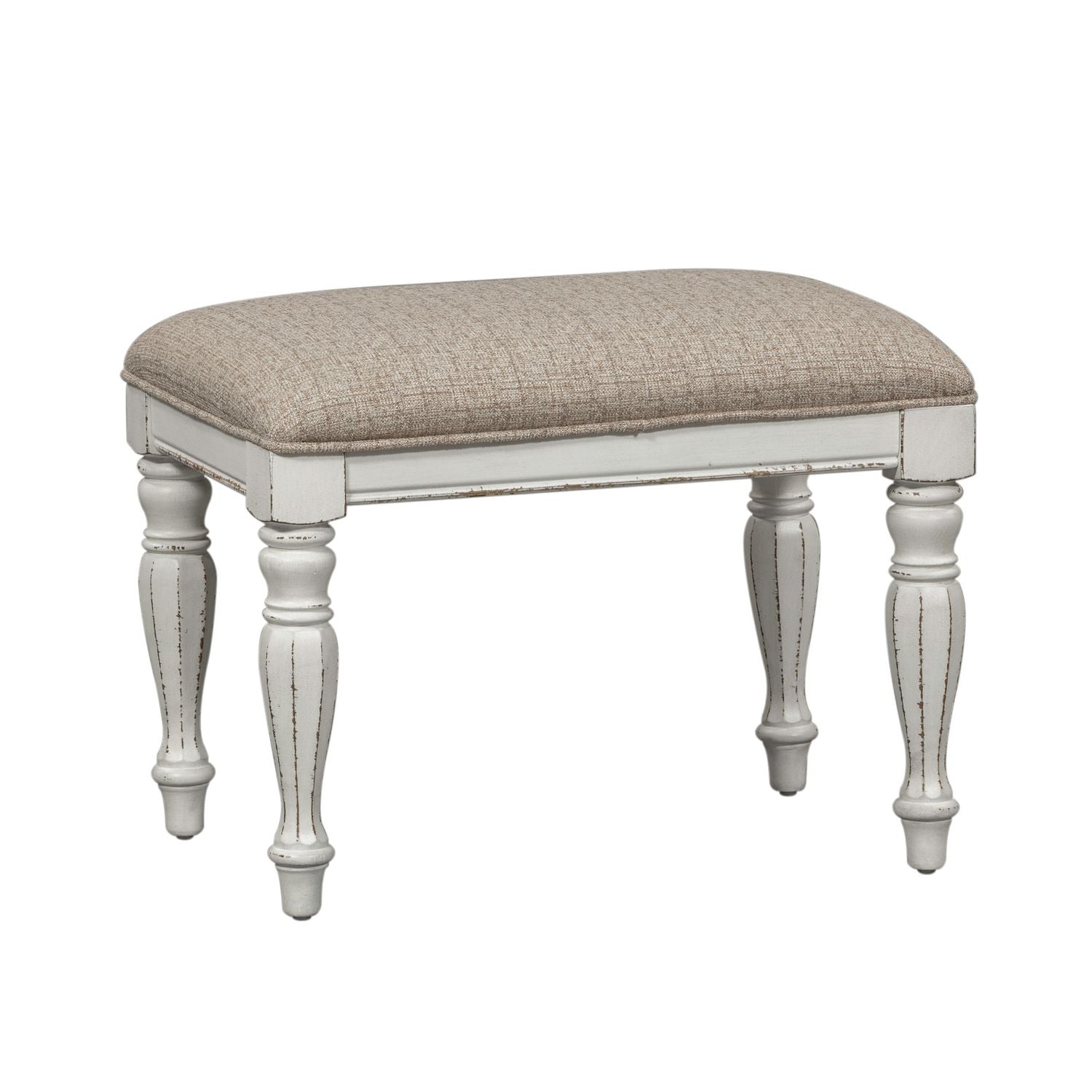Magnolia Manor Accent Bench in Antique White image