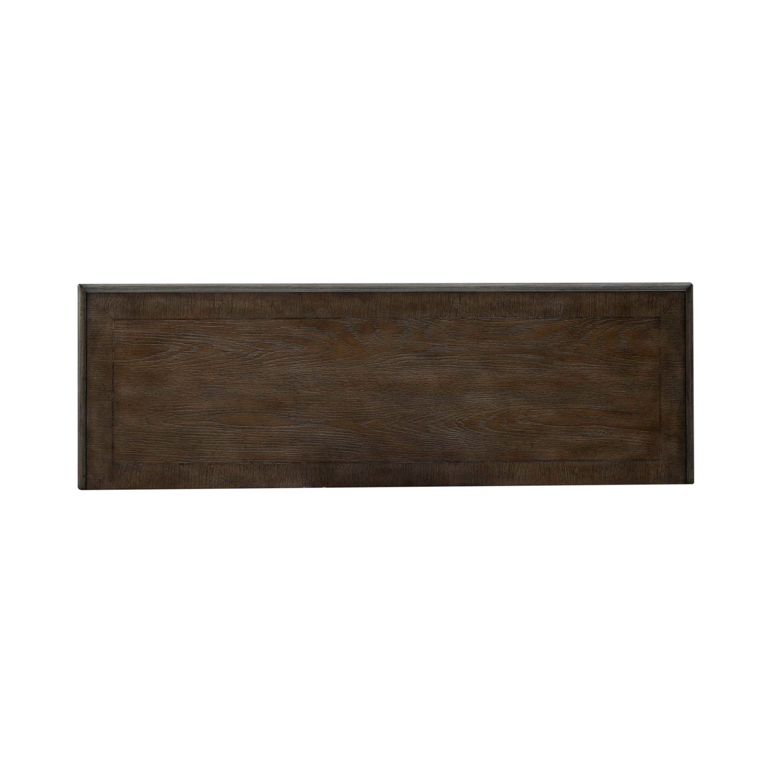 Magnolia Manor Hall Console in Antique White & Weathered Bark EST SHIP TIME APPX 4 WEEKS - Luxury Home Furniture (MI)