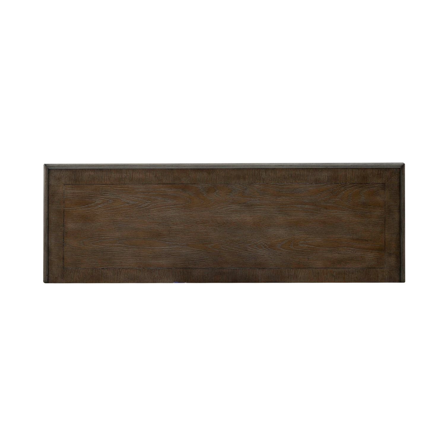 Magnolia Manor Hall Console in Antique White & Weathered Bark EST SHIP TIME APPX 4 WEEKS image