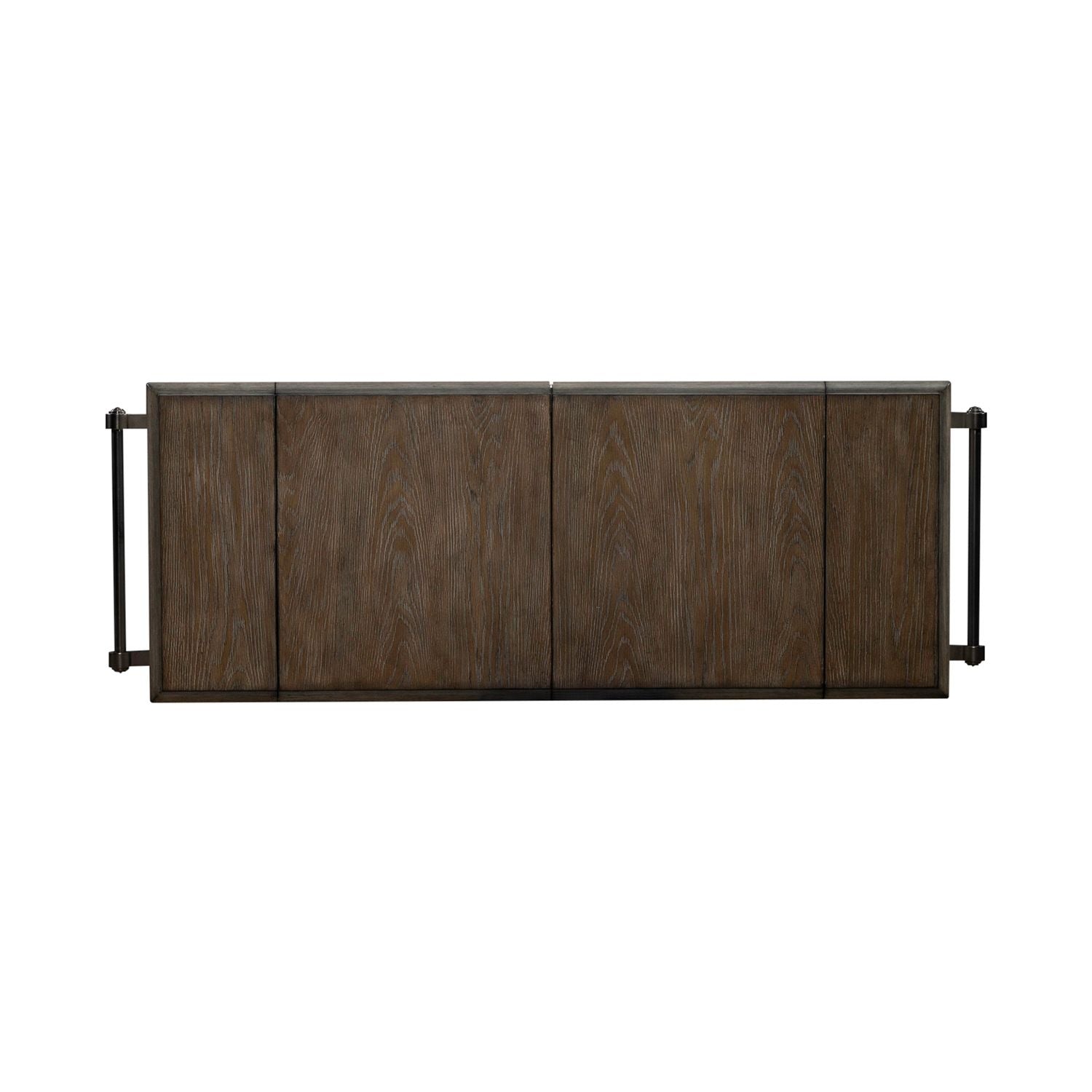 Magnolia Manor Bar Cart in Antique White & Weathered Bark EST SHIP TIME APPX 4 WEEKS - Luxury Home Furniture (MI)