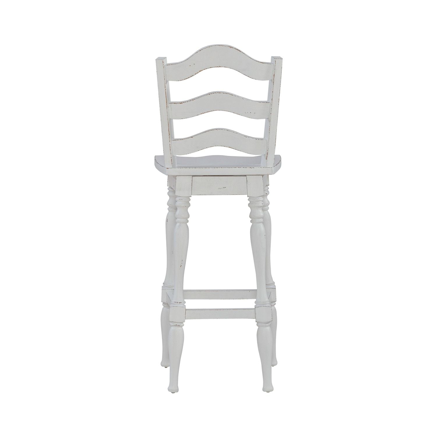 Magnolia Manor Ladderback Swivel Bar Stool image