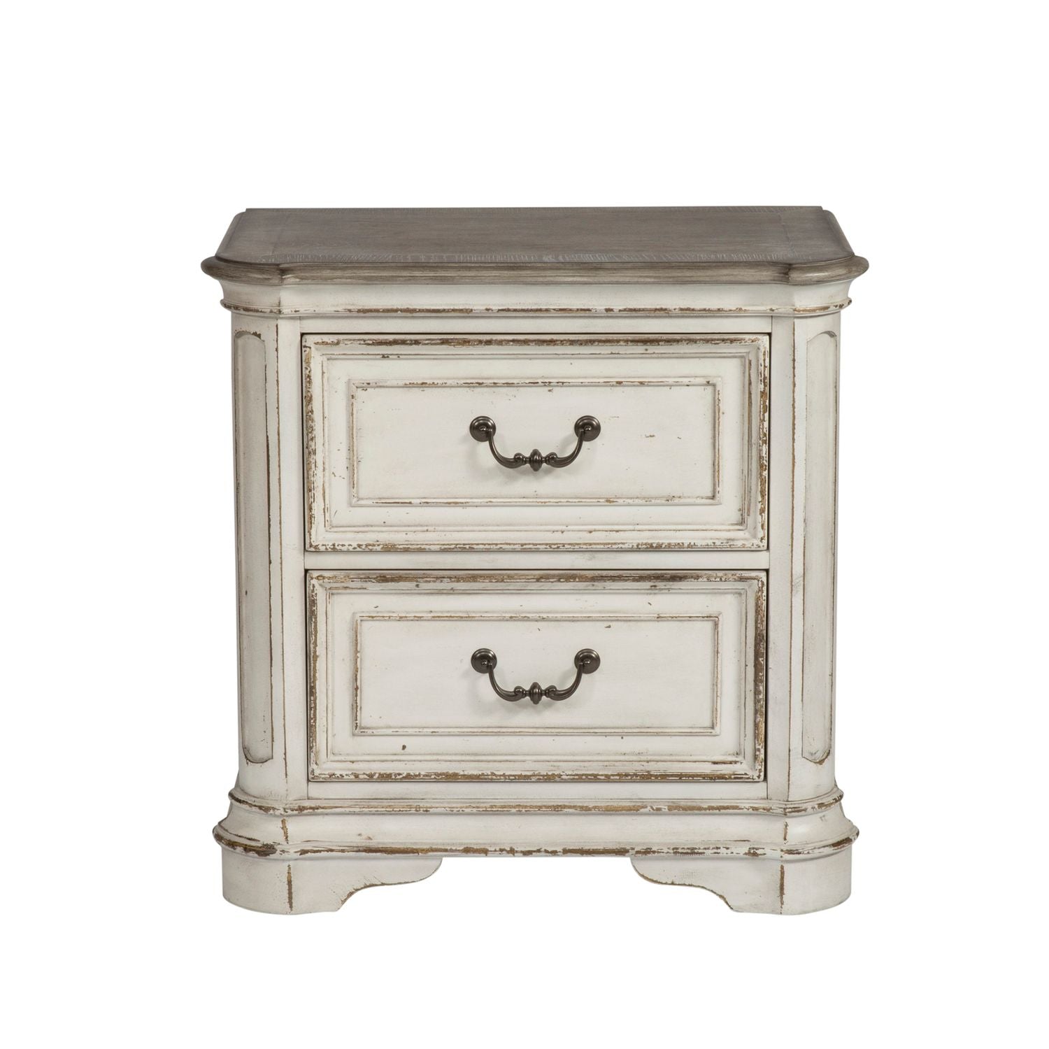 Magnolia Manor Queen Uph Sleigh Bed, Dresser & Mirror, Chest, Night Stand