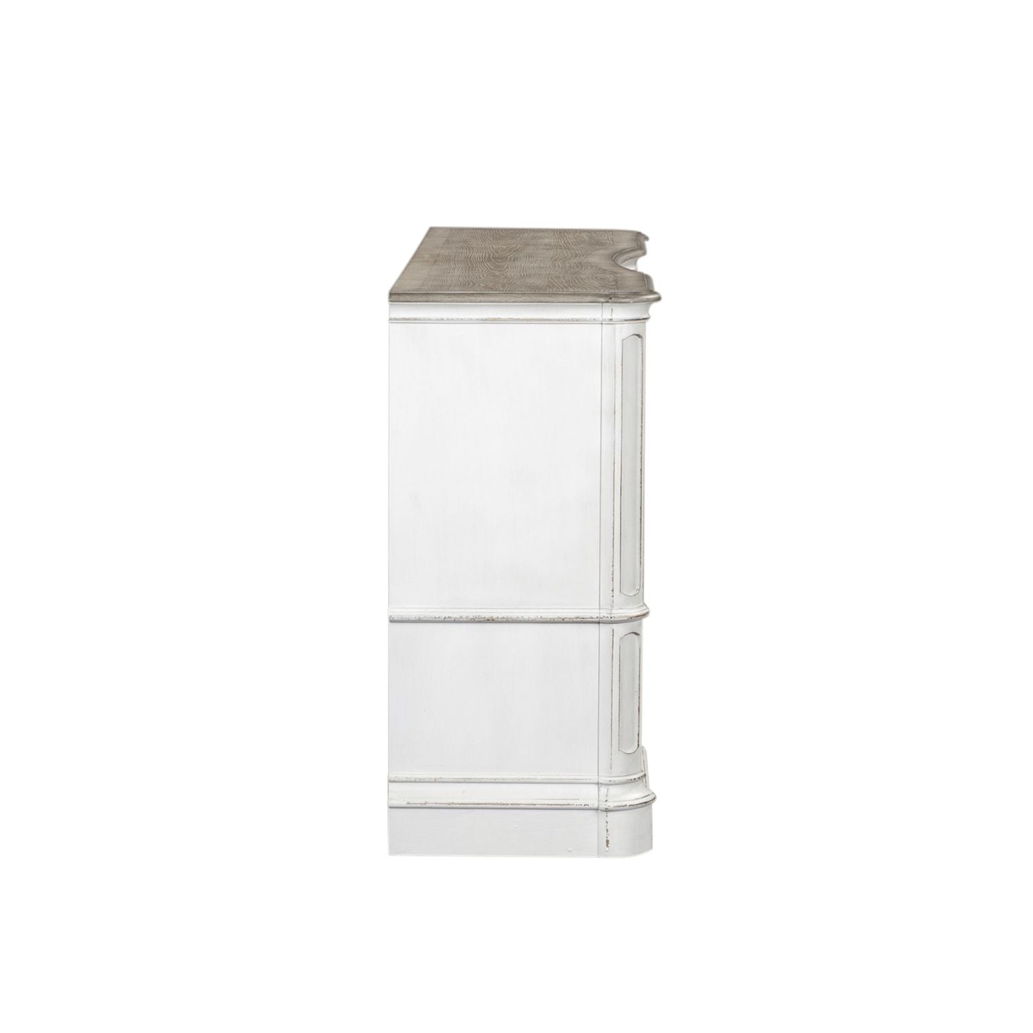 Magnolia Manor Leg 9 Drawer Dresser in Antique White image
