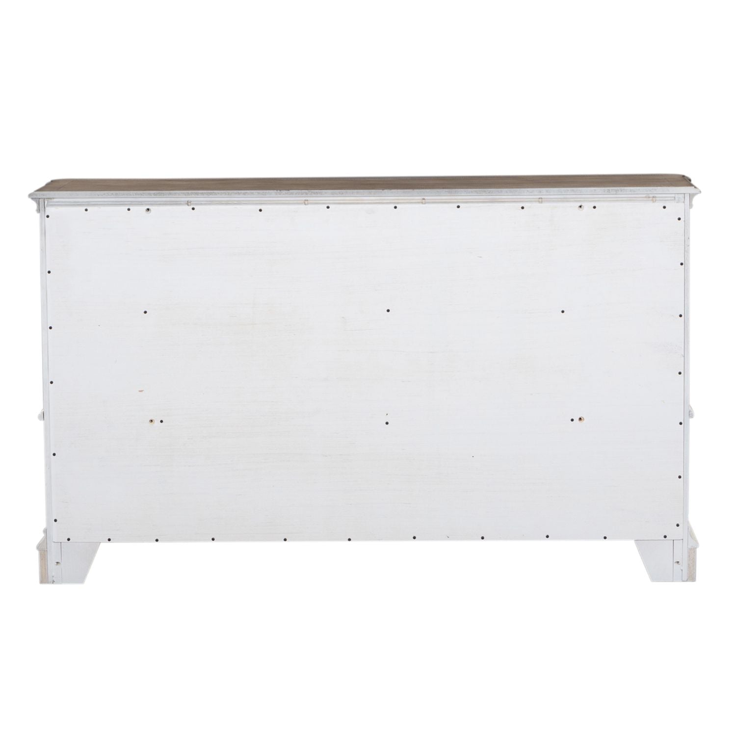 Magnolia Manor Leg 9 Drawer Dresser in Antique White - Luxury Home Furniture (MI)