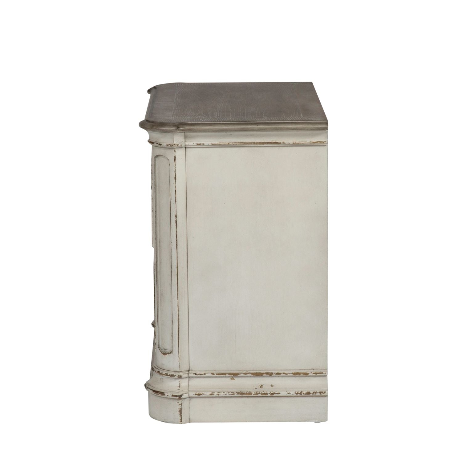 Magnolia Manor Two Drawer Nightstand in Antique White - Luxury Home Furniture (MI)