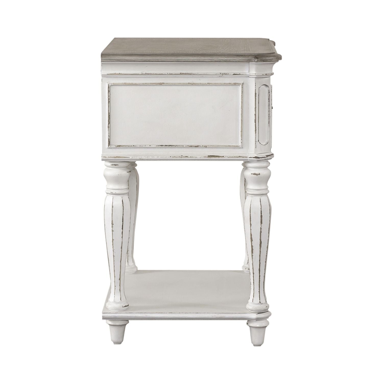 Magnolia Manor Leg Nightstand in Antique White image