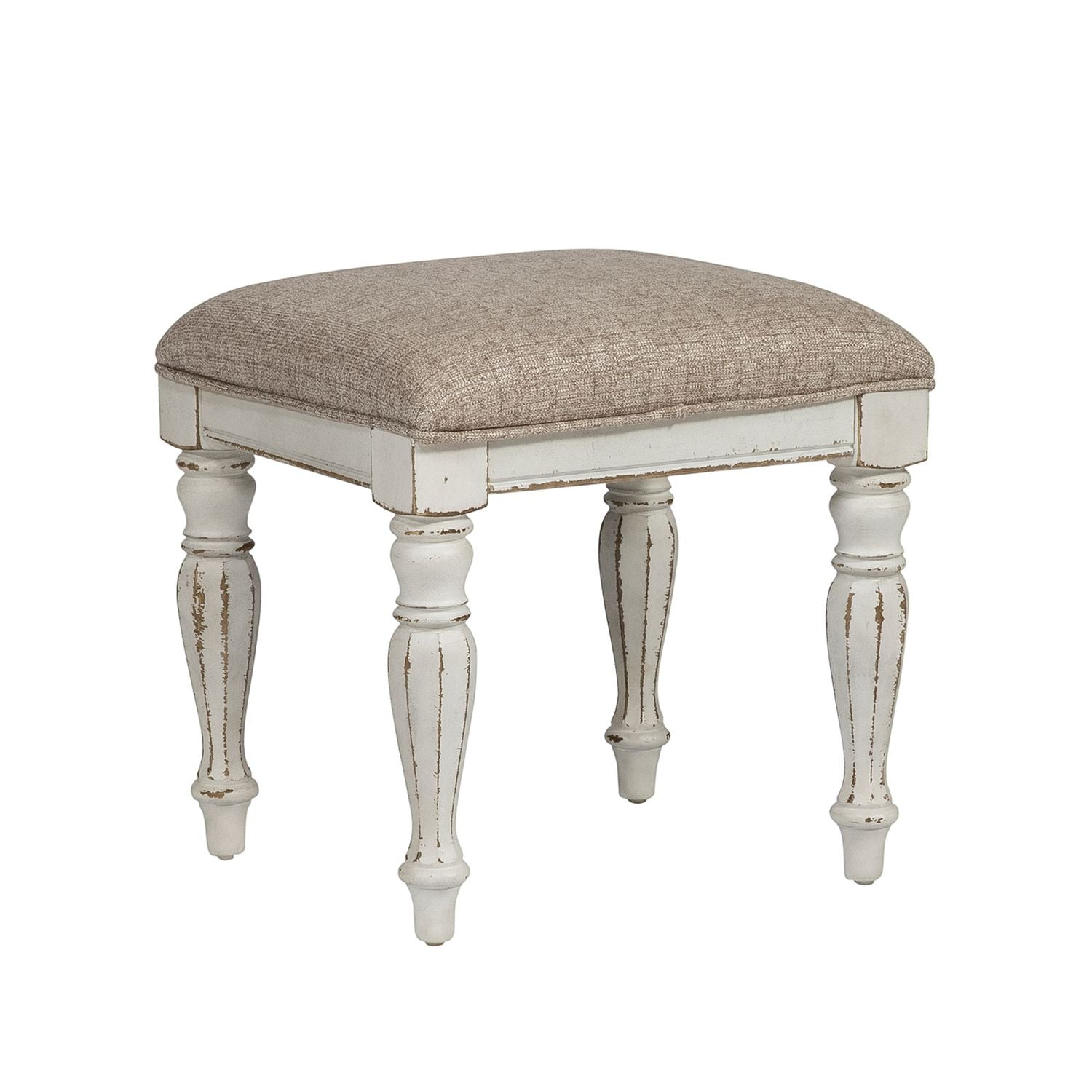 Magnolia Manor Vanity Stool in Antique White