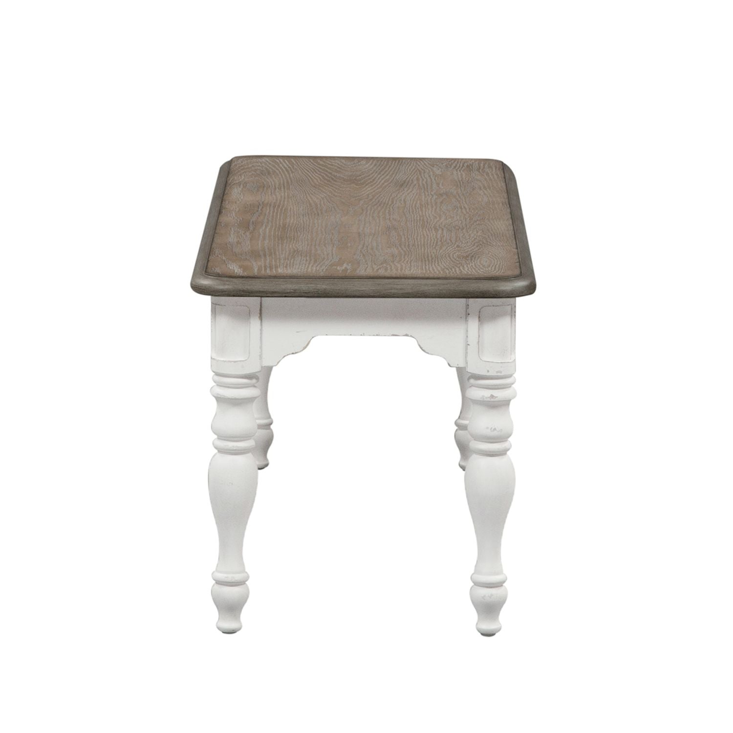 Magnolia Manor Dining Bench (RTA) in Antique White - Luxury Home Furniture (MI)