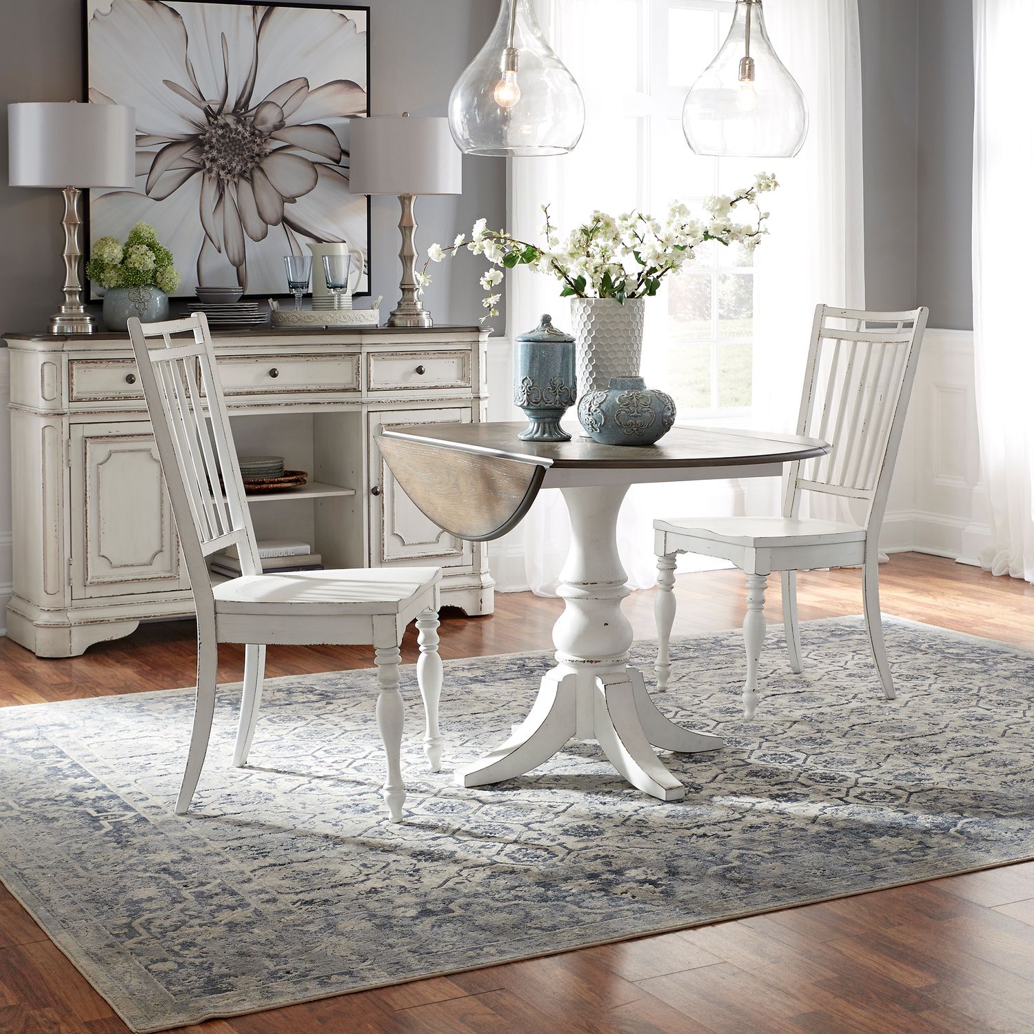 Magnolia Manor Opt 3 Piece Drop Leaf Table Set image