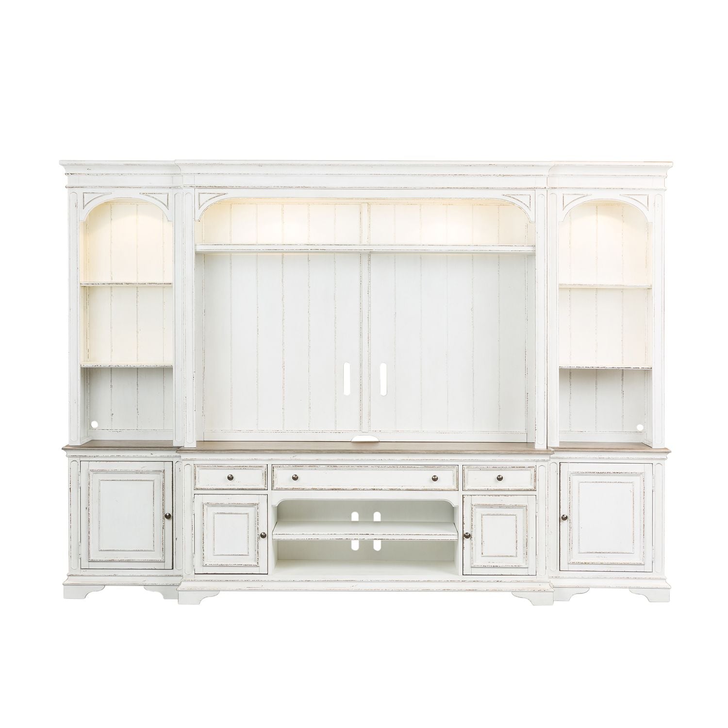 Magnolia Manor Entertainment Center with Piers - Luxury Home Furniture (MI)
