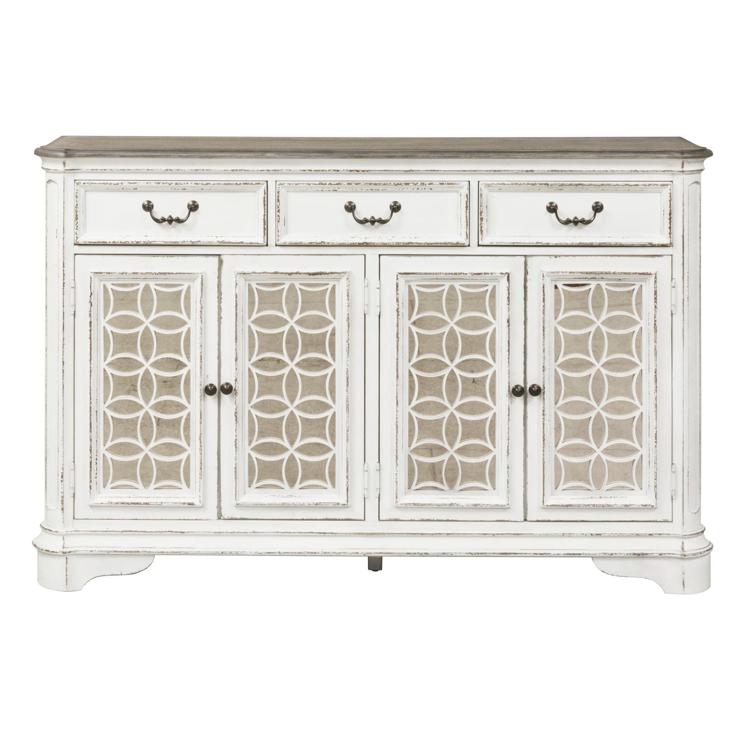 Magnolia Manor Hall Buffet in Antique White - Luxury Home Furniture (MI)