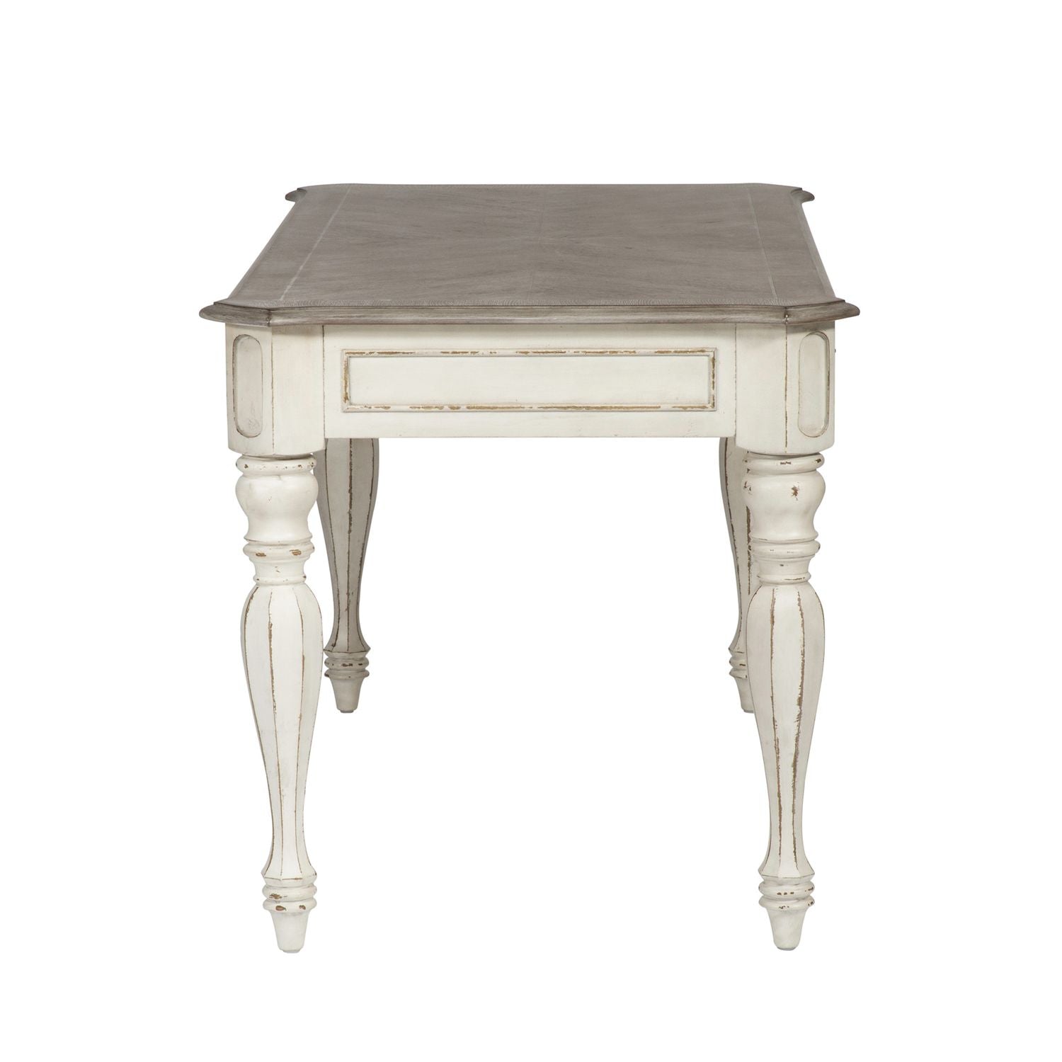 Magnolia Manor Writing Desk in Antique White - Luxury Home Furniture (MI)