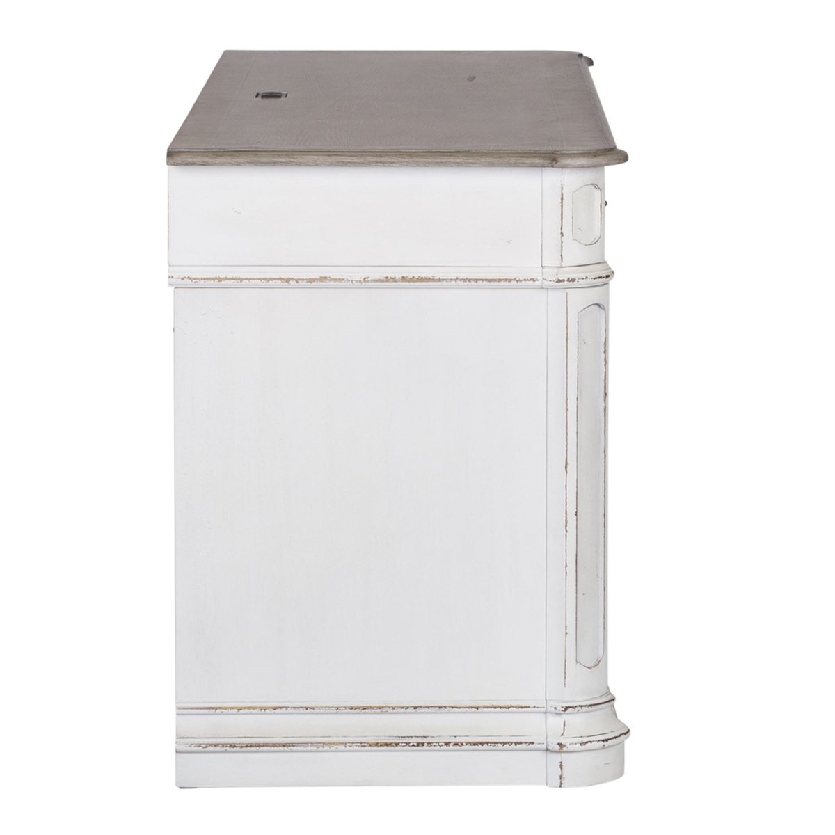 Liberty Magnolia Manor Credenza in Antique White - Luxury Home Furniture (MI)