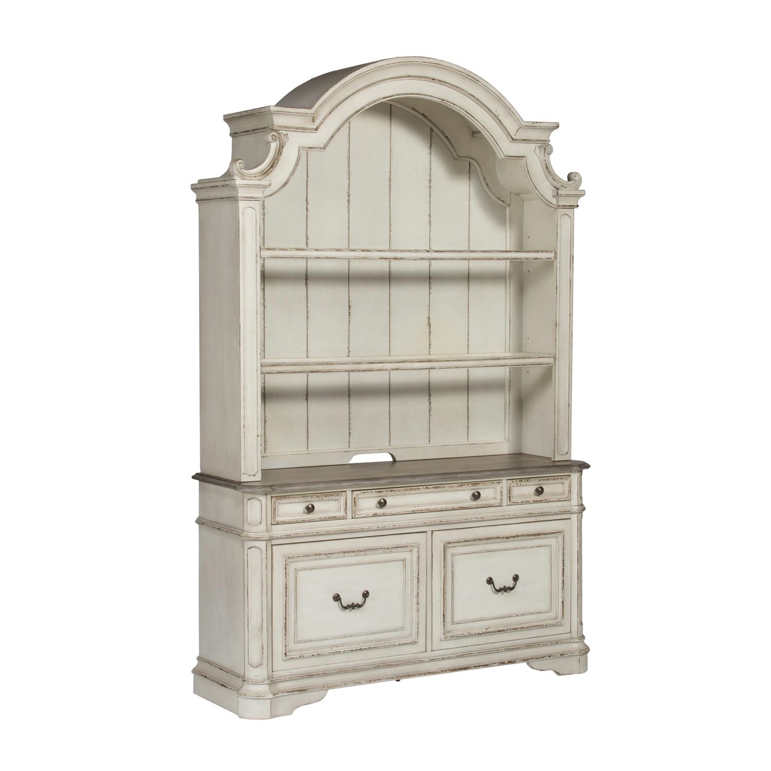 Magnolia Manor 3 Piece Desk & Hutch Set - Luxury Home Furniture (MI)