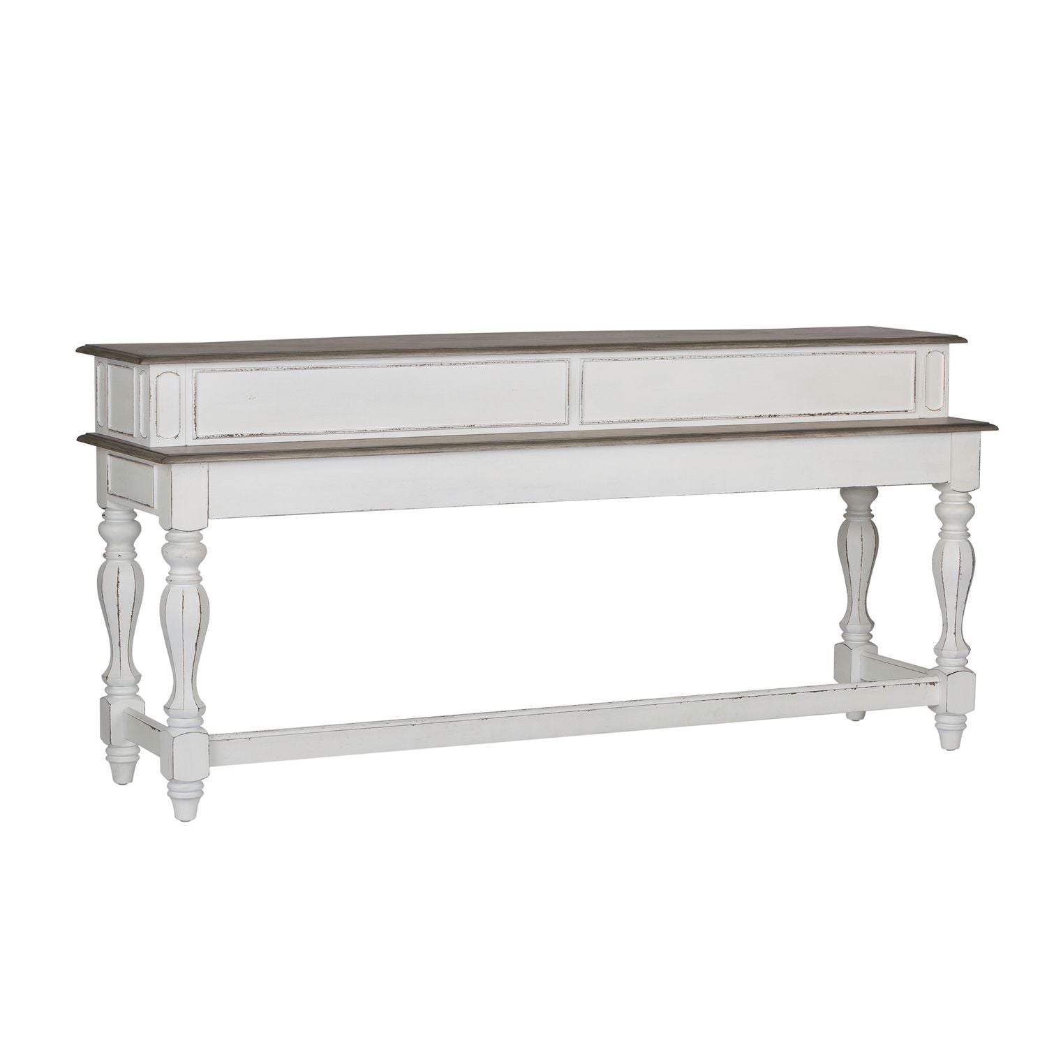 Magnolia Manor 4 Piece Console Set (1-Console 3-Stools) - Luxury Home Furniture (MI)