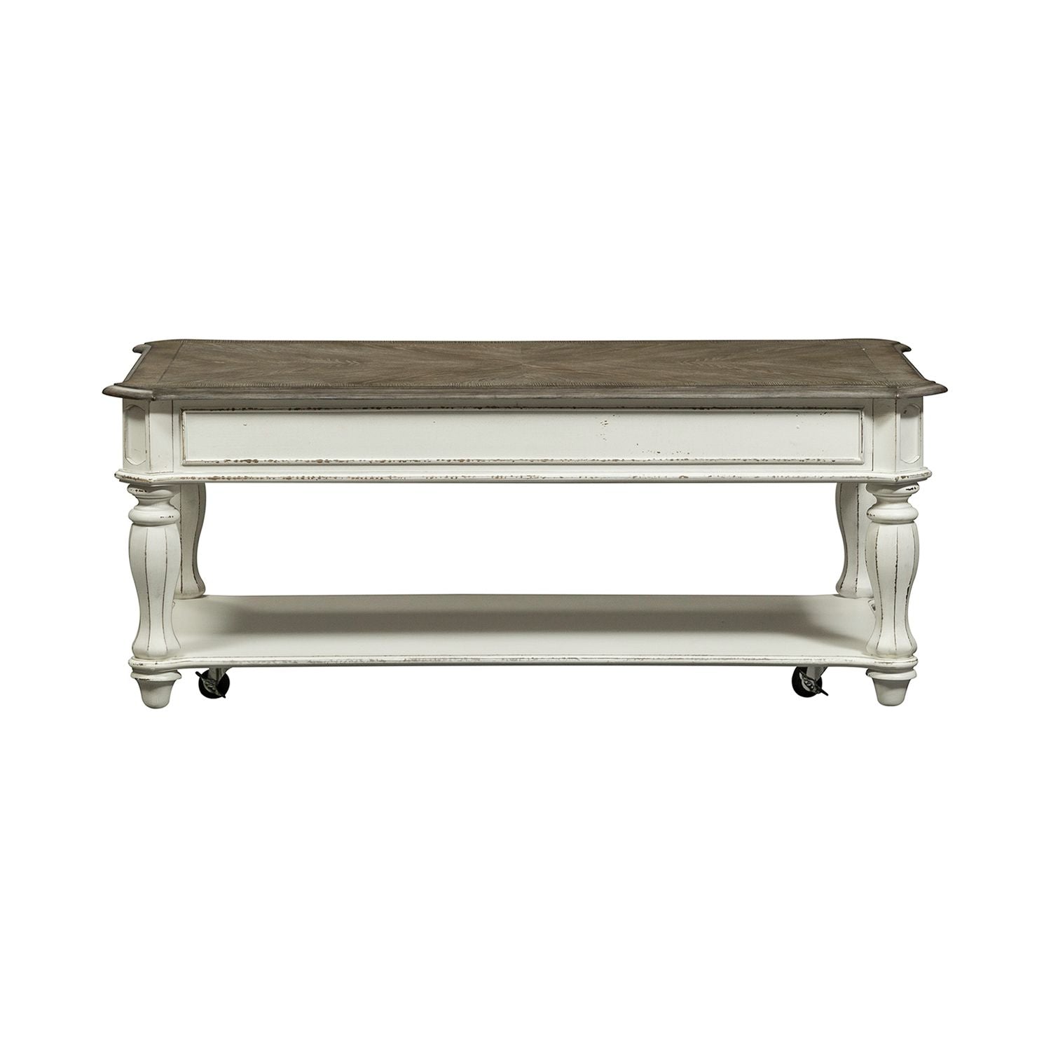 Magnolia Manor Lift Top Cocktail Table in Antique White image