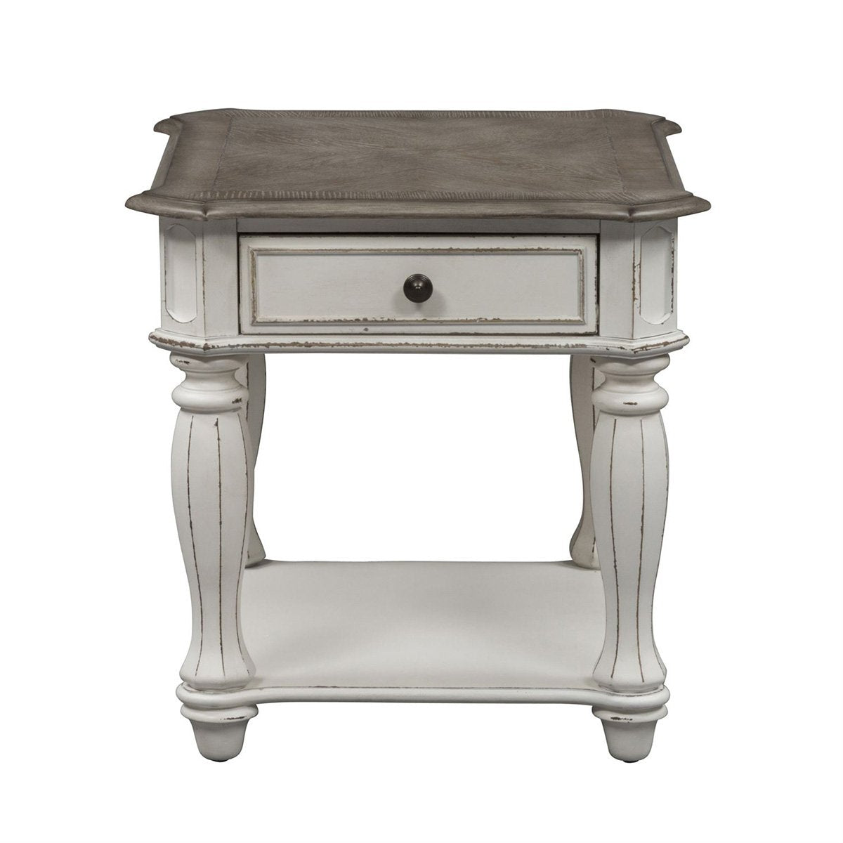 Liberty Magnolia Manor Accent Bench in Antique White - Luxury Home Furniture (MI)