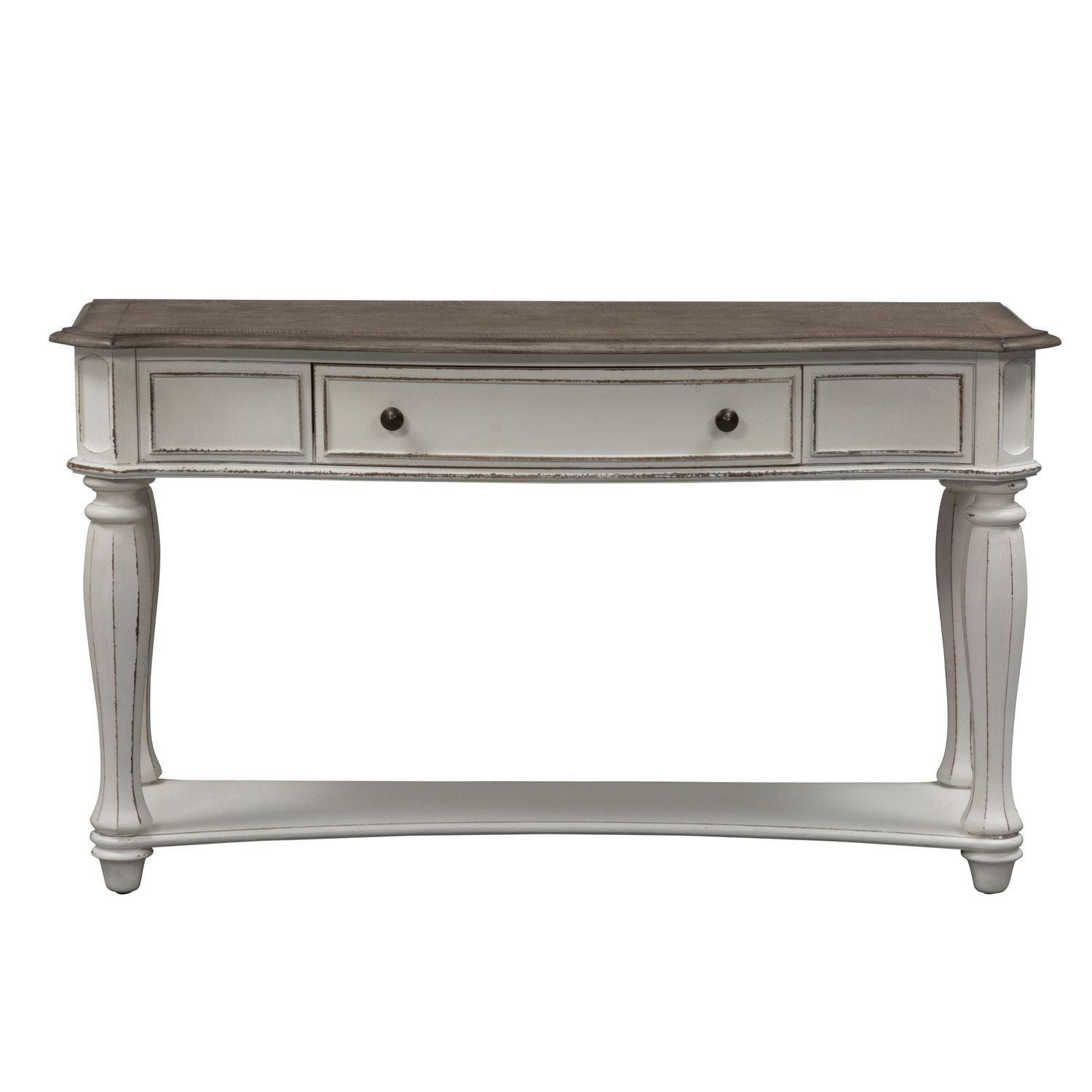 Magnolia Manor Sofa Table in Antique White - Luxury Home Furniture (MI)