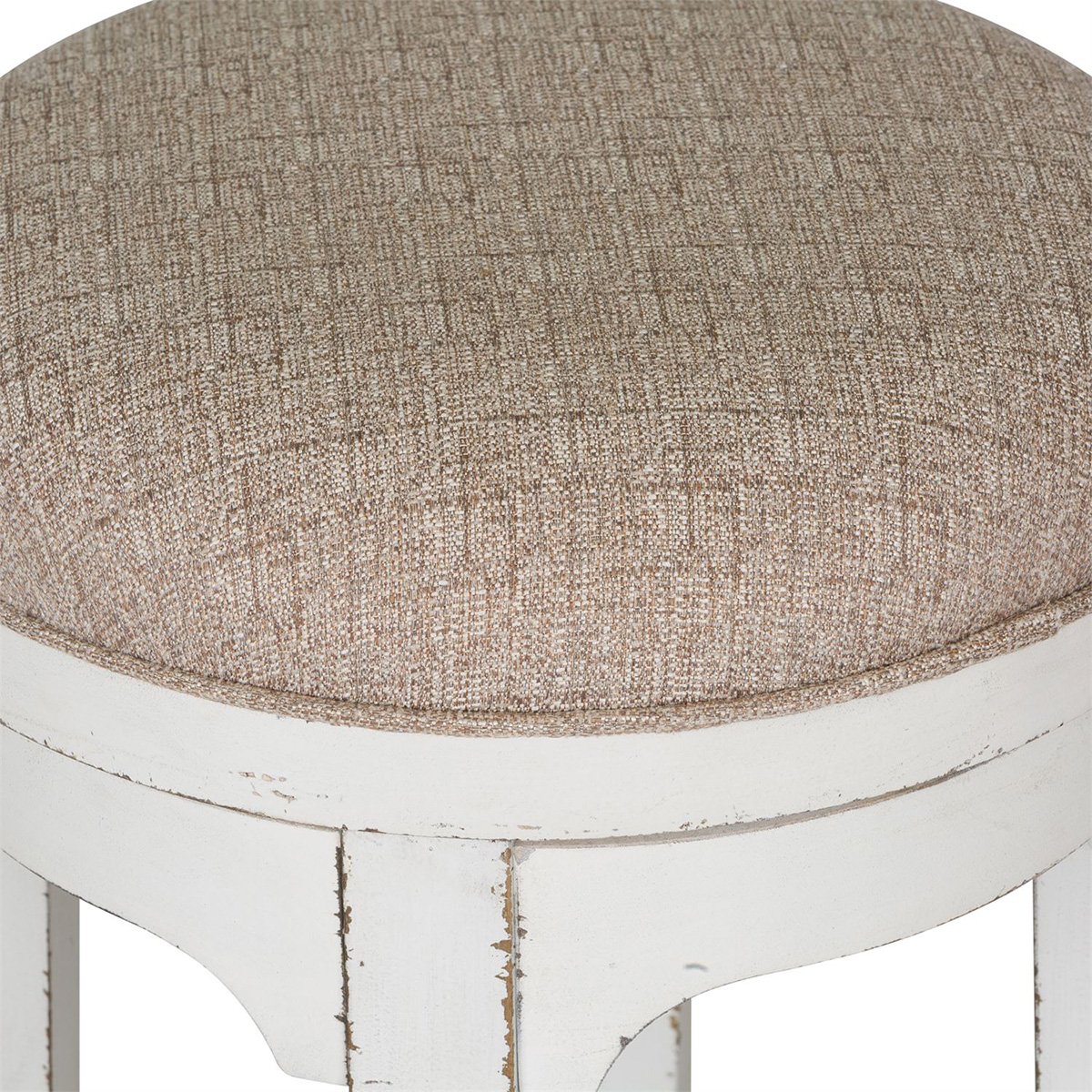 Liberty Magnolia Manor Console Swivel Stool in Antique White