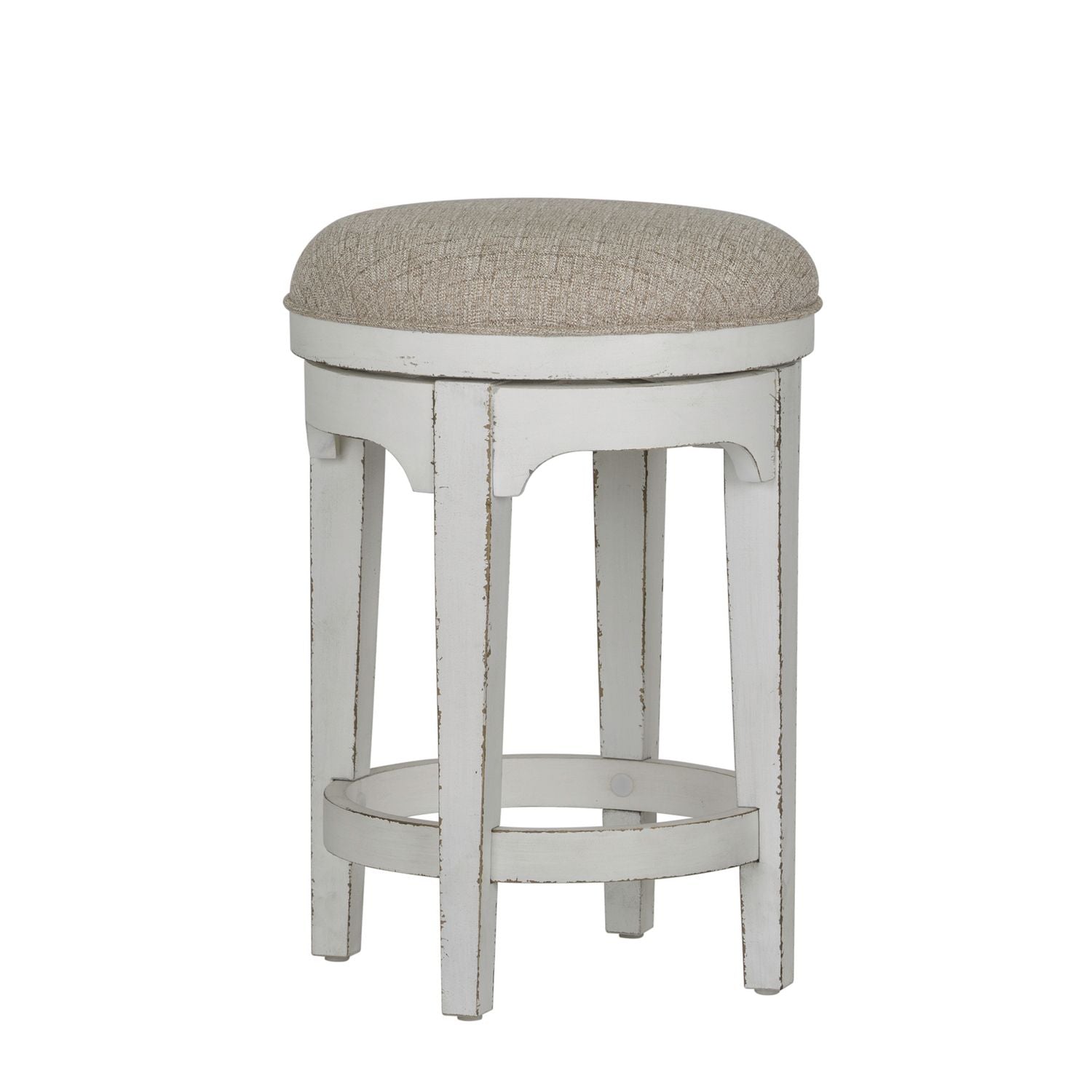 Magnolia Manor Console Swivel Stool in Antique White image