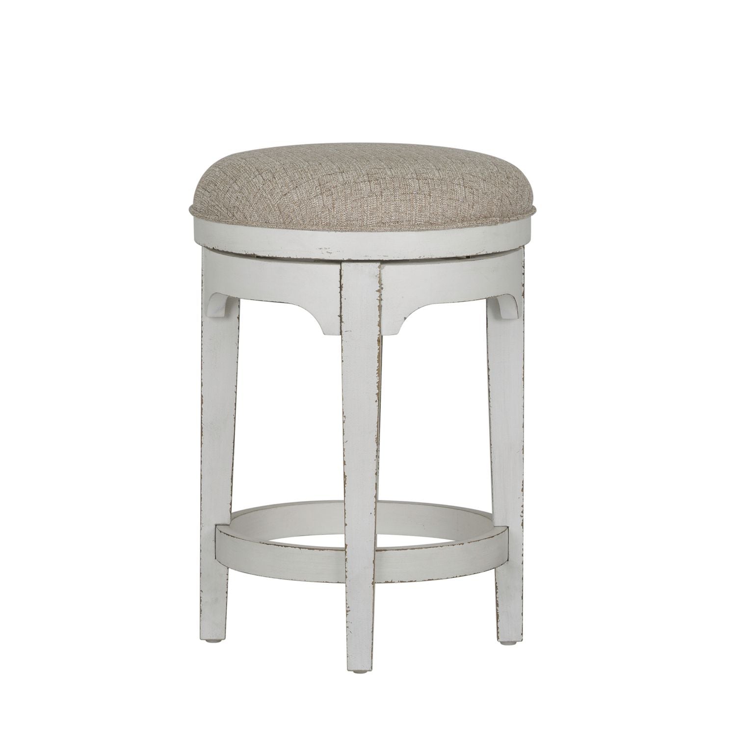 Magnolia Manor Console Swivel Stool in Antique White image