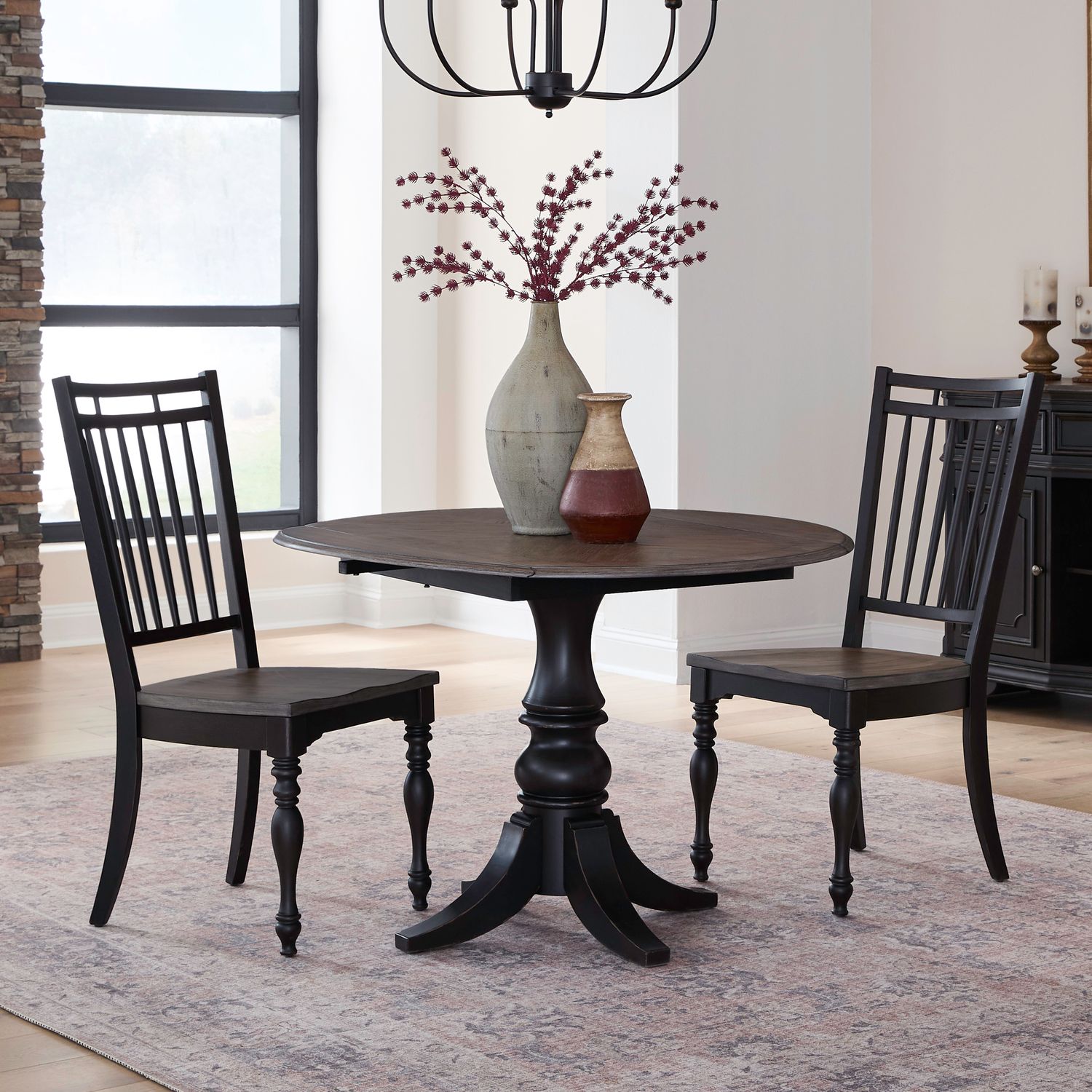 Magnolia Manor Opt 3 Piece Drop Leaf Table Set image