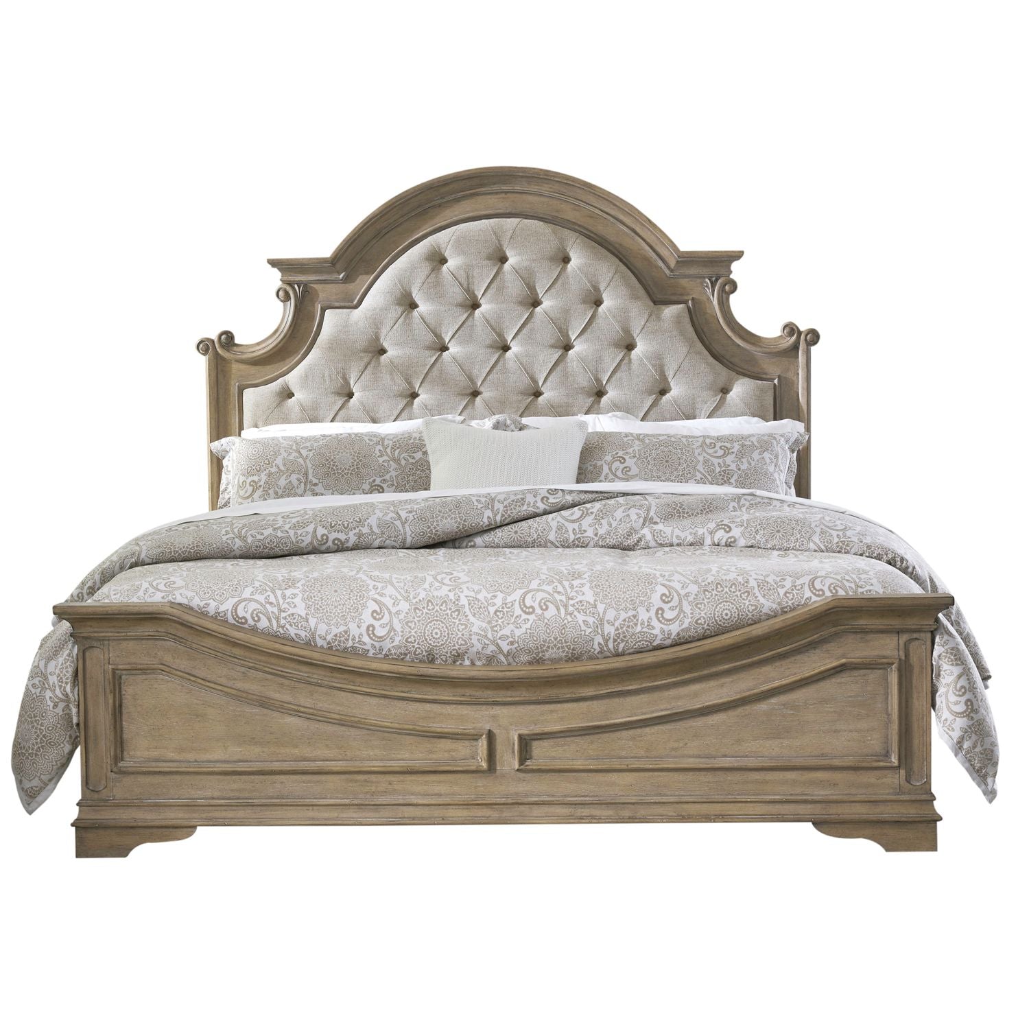 Magnolia Manor Queen Uph Bed - Luxury Home Furniture (MI)