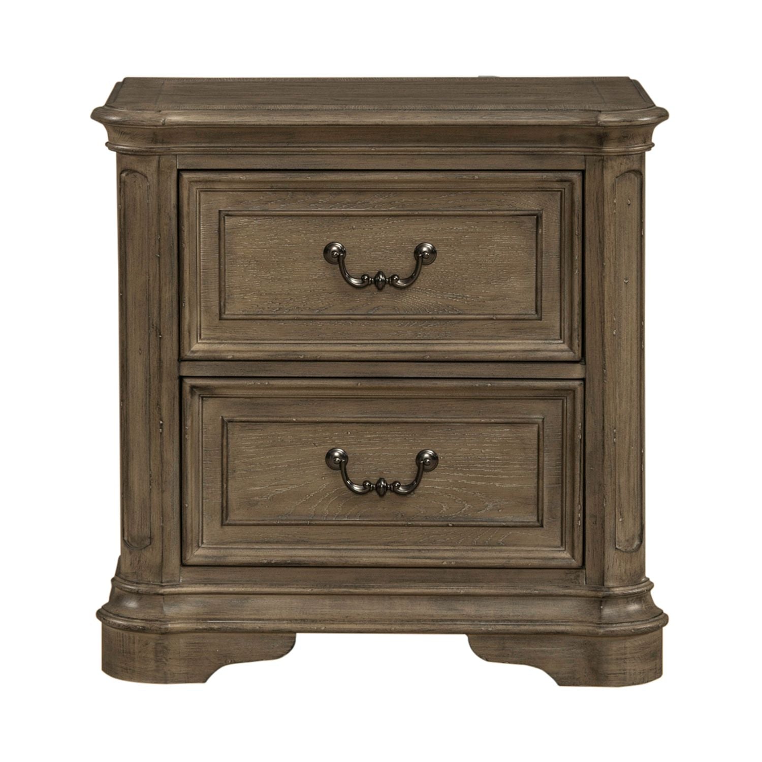 Magnolia Manor II 2 Drawer Nightstand in Weathered Bisque image