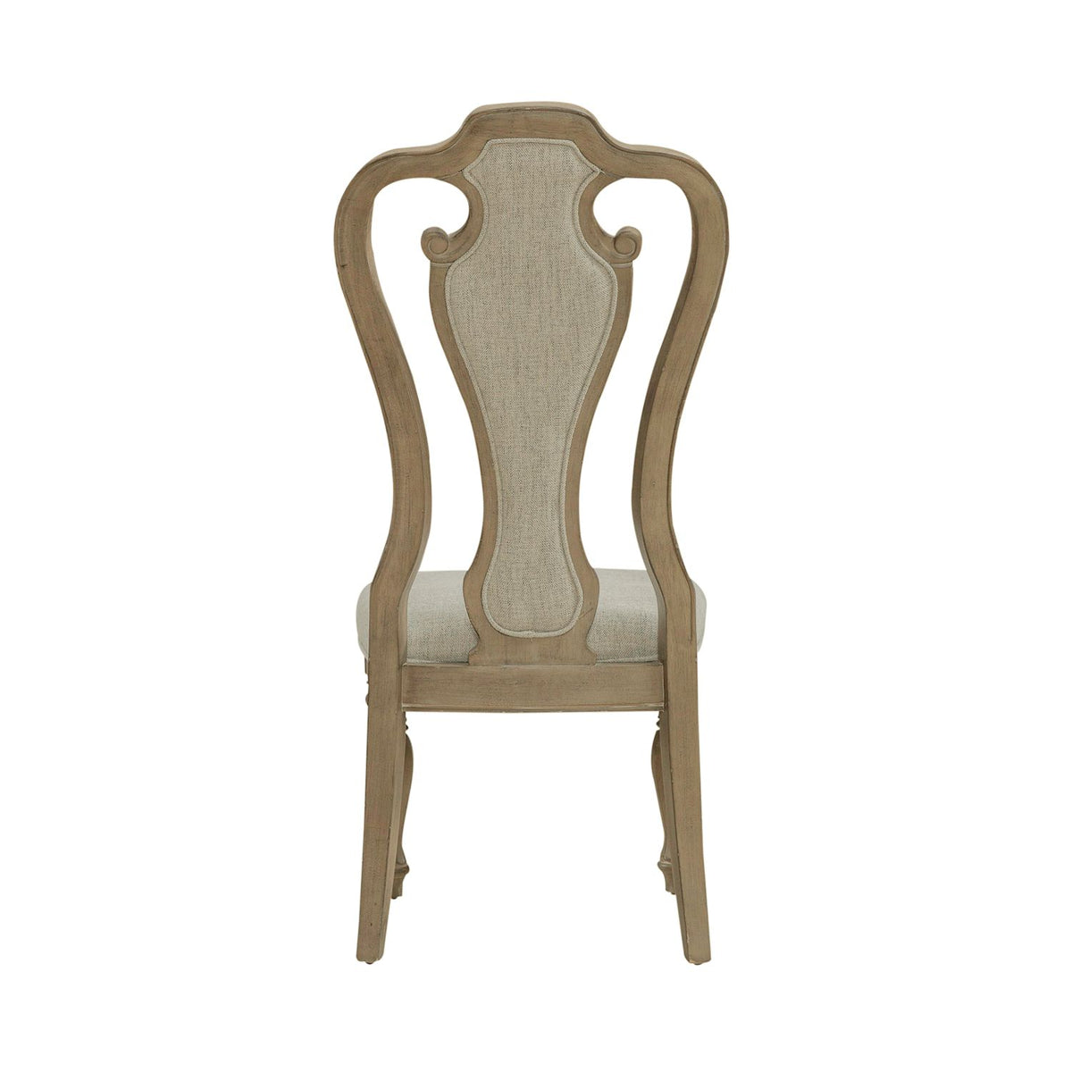 Liberty Furniture Magnolia Manor Splat Back Upholstered Side Chair (RTA) (Set of 2) in Weathered Bisque