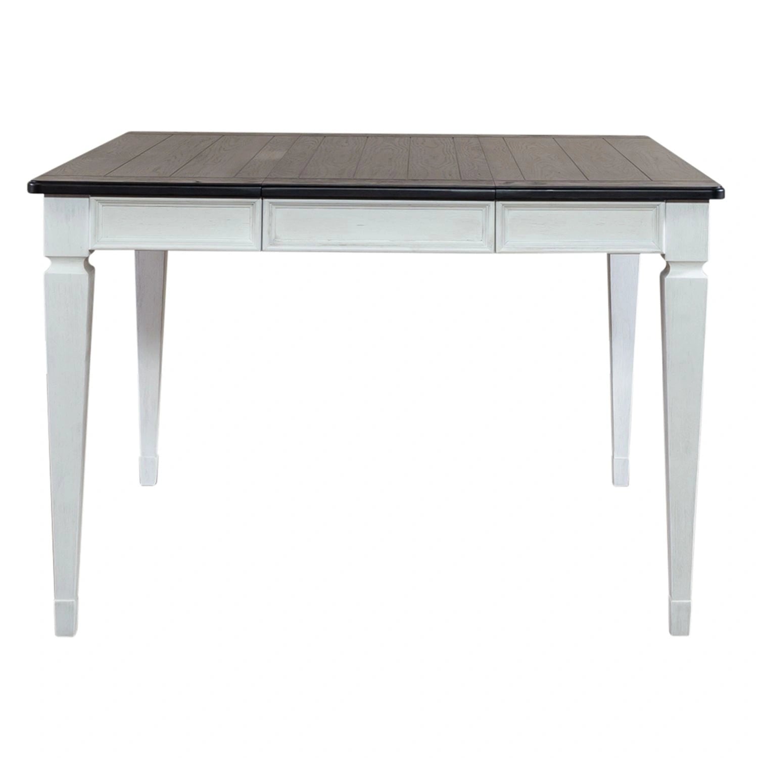 Allyson Park Pedestal Counter Height Leg Table in Wirebrushed White image