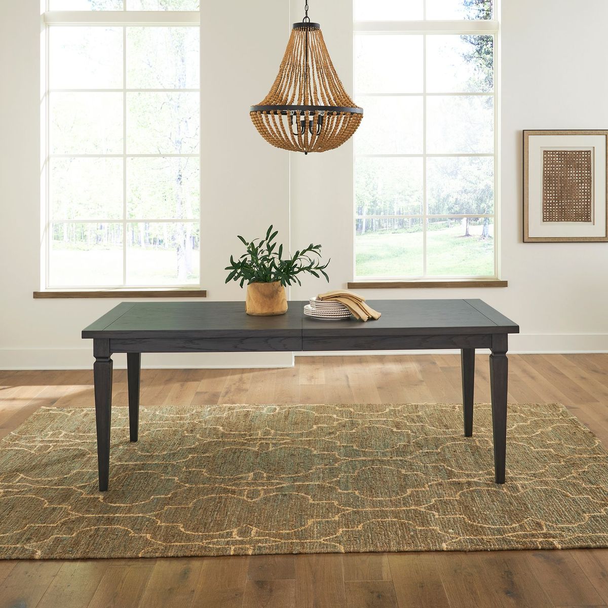 Liberty Furniture Caruso Heights Rectangular Leg Table in Aged Whiskey - Luxury Home Furniture (MI)