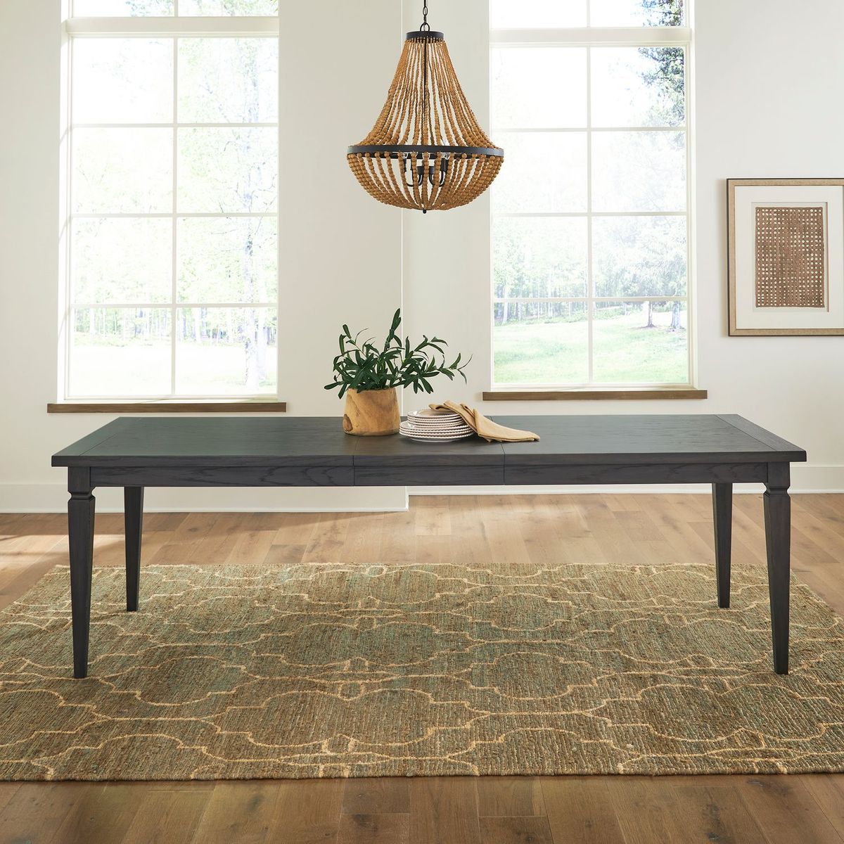 Liberty Furniture Caruso Heights Rectangular Leg Table in Aged Whiskey - Luxury Home Furniture (MI)